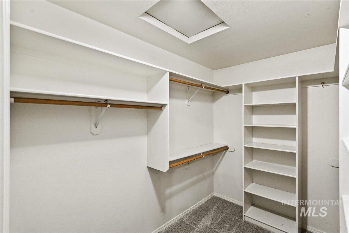 Primary bedroom spacious walk-in closet
