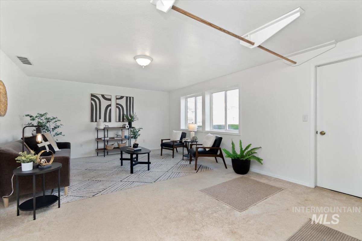 Family room with access to the backyard.