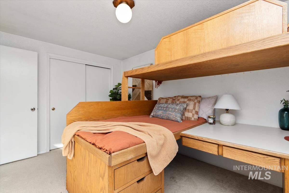 Bedroom 4 with built-in bunk beds/desk area