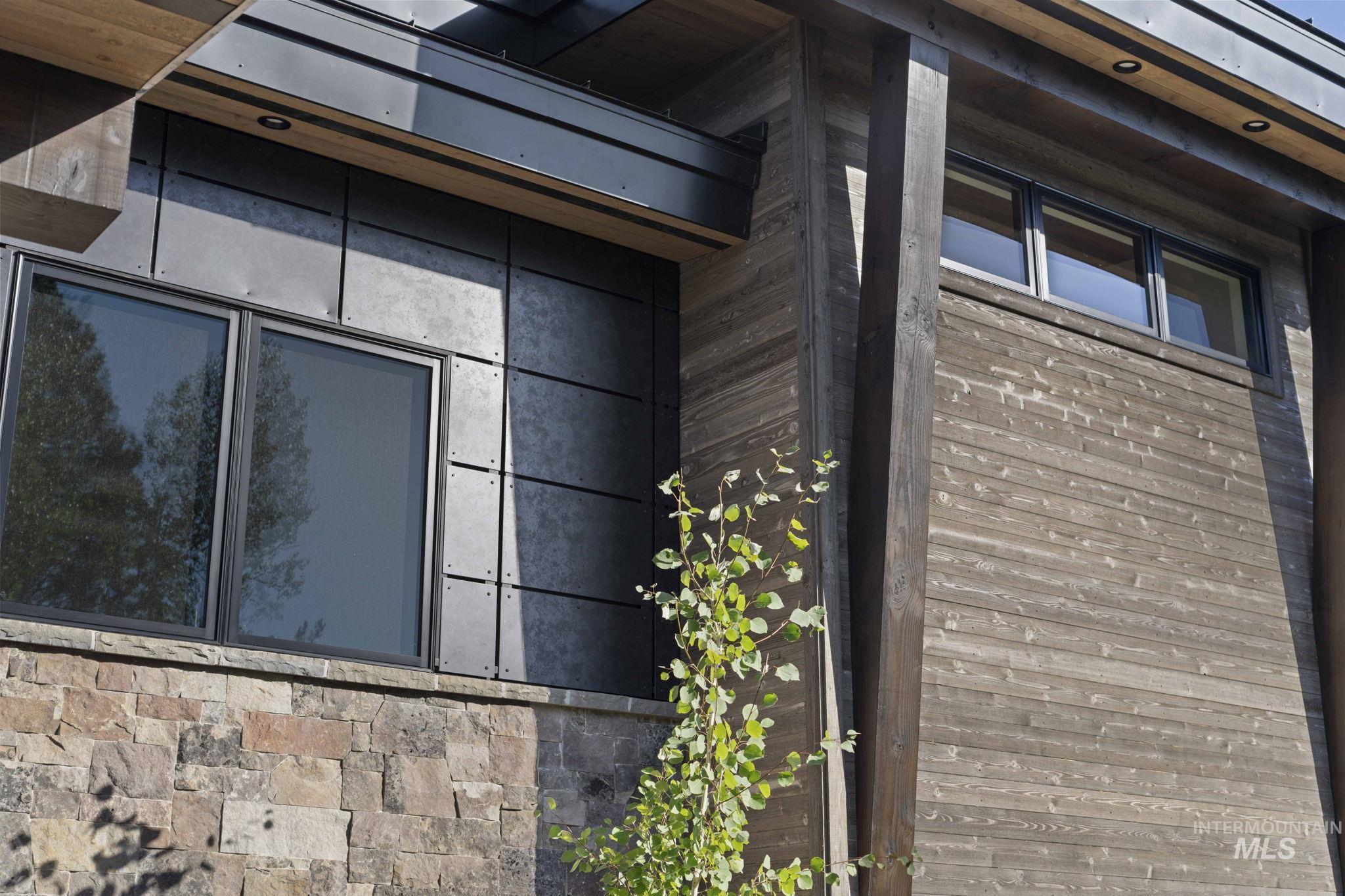 Exterior view of brick siding