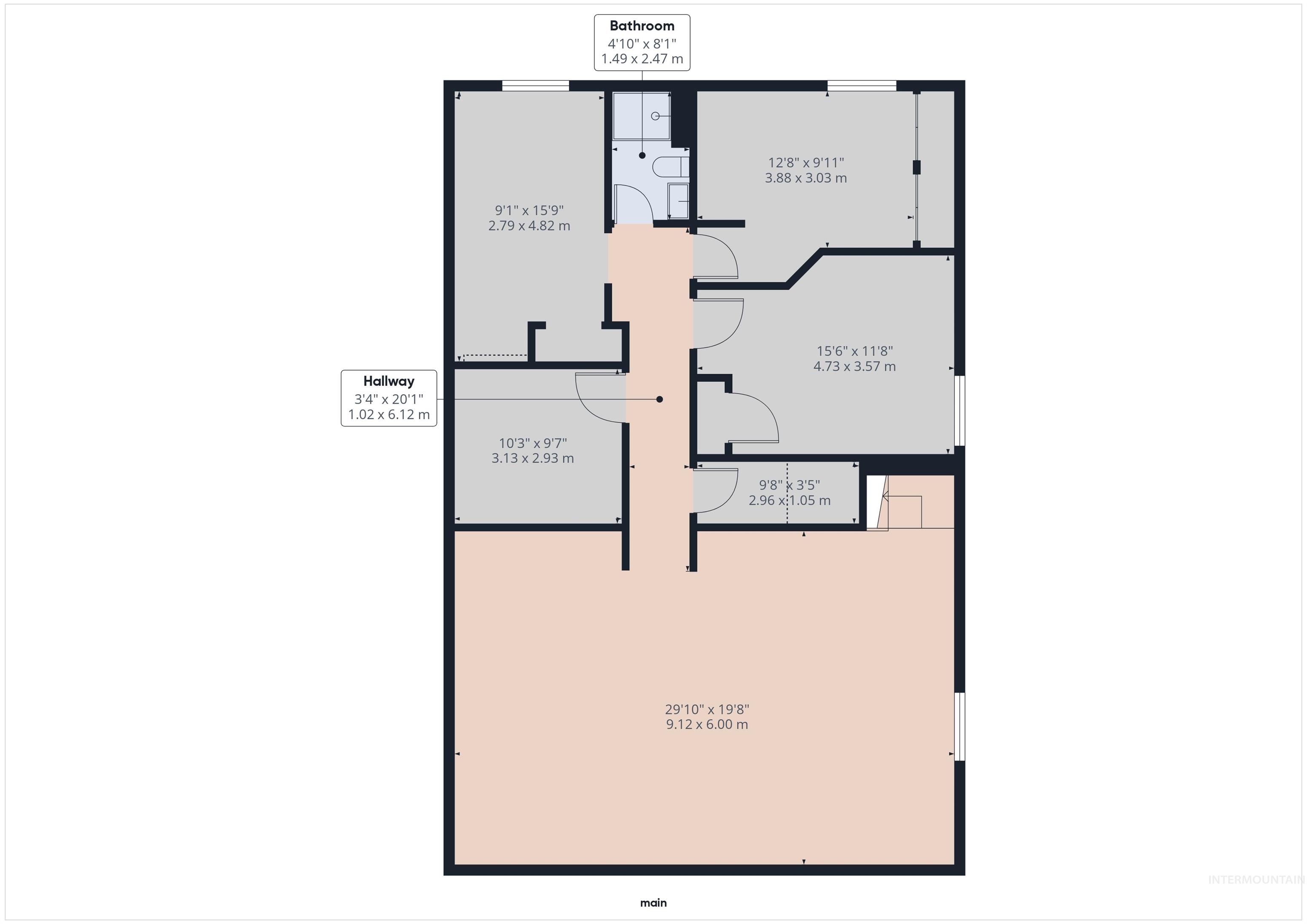 View of floor plan / room layout
