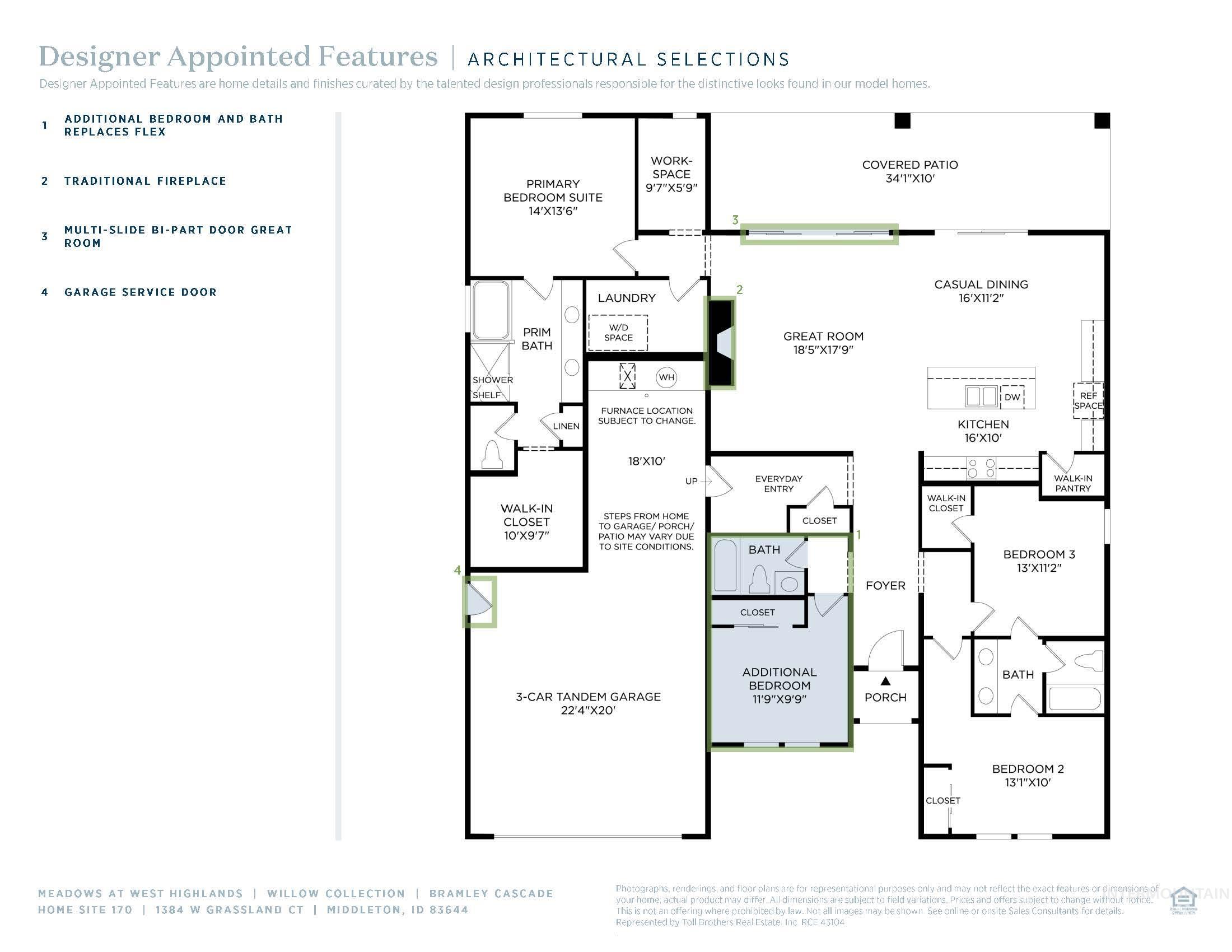 View of home floor plan