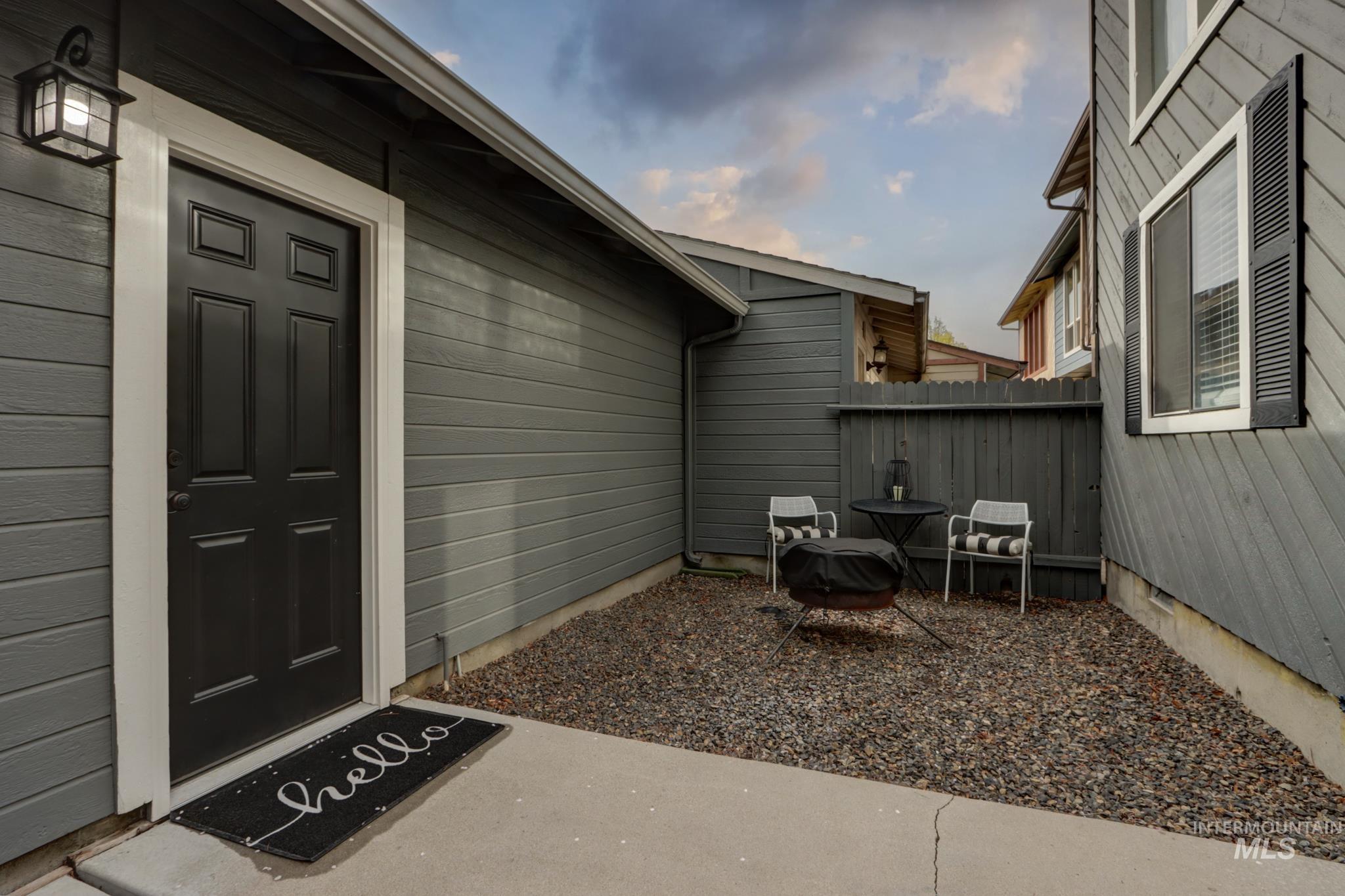 View of exterior entry