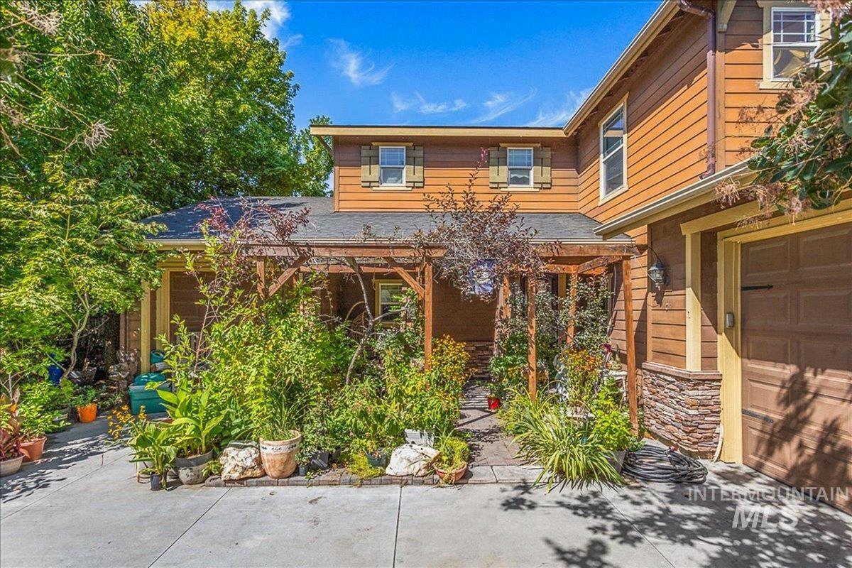 Rear view of property