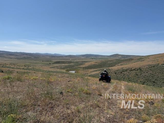Mountain view with rural landscape