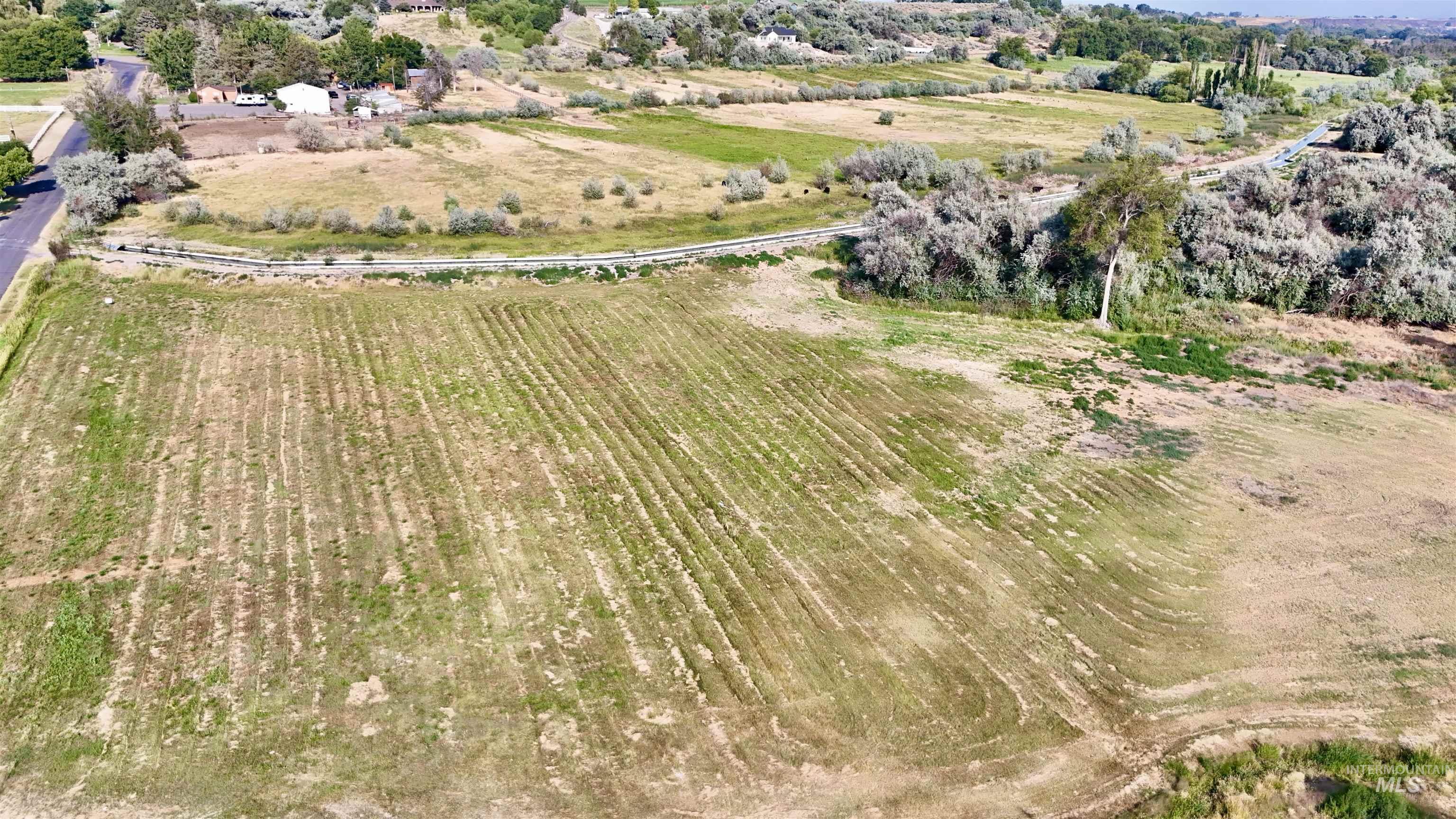 Aerial view of property's location with rural landscape