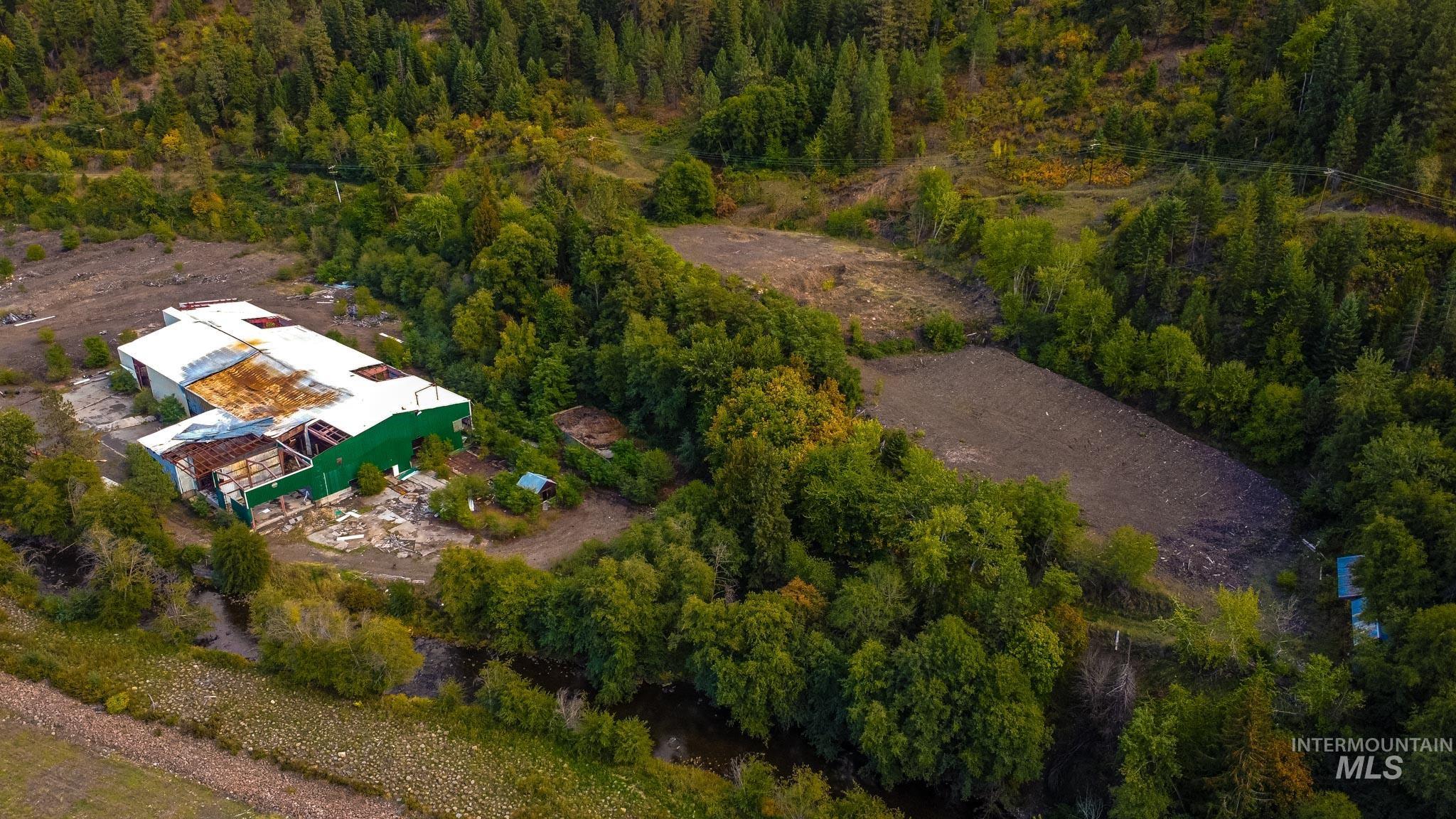 View from above of property