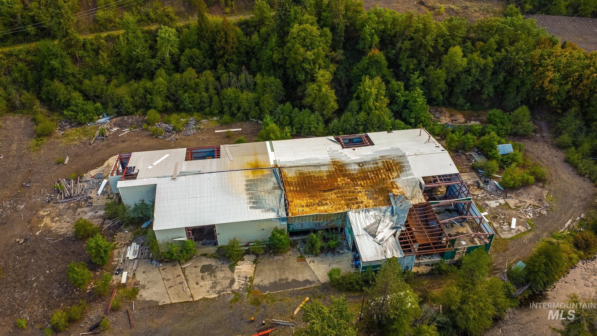 View from above of property