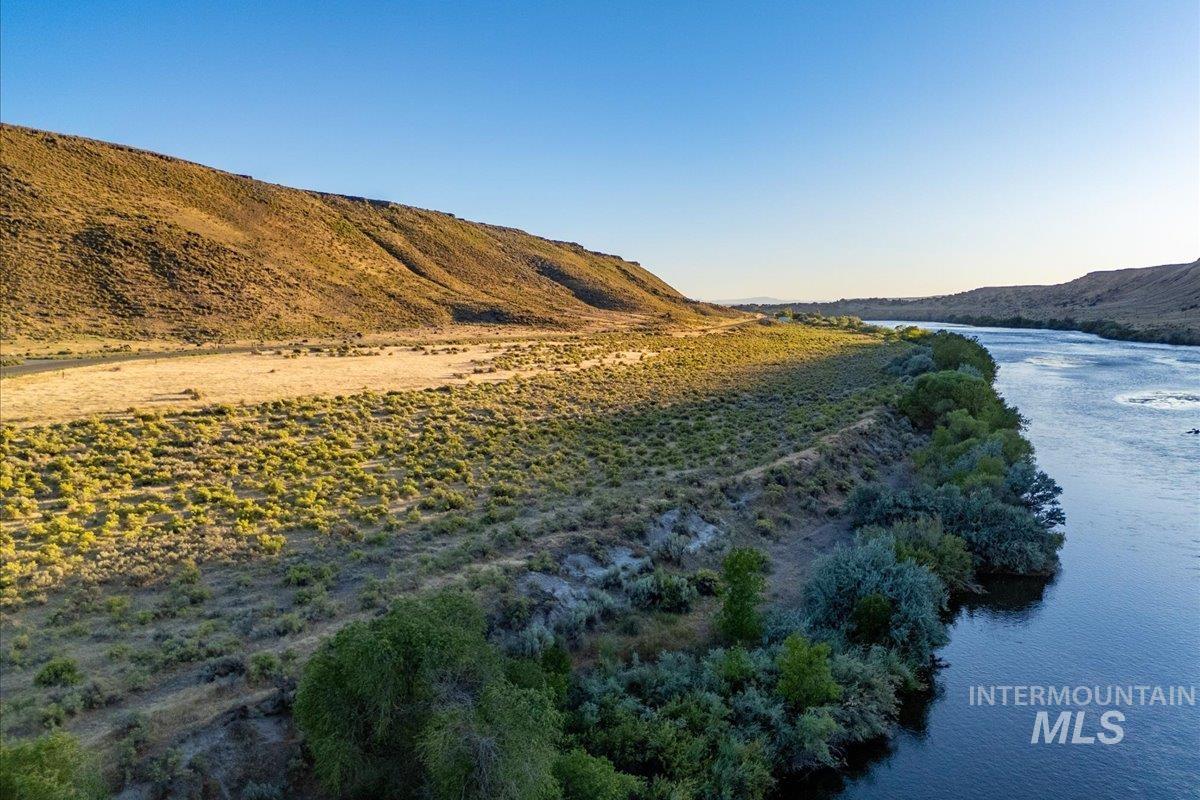 Water view with a mountainous background