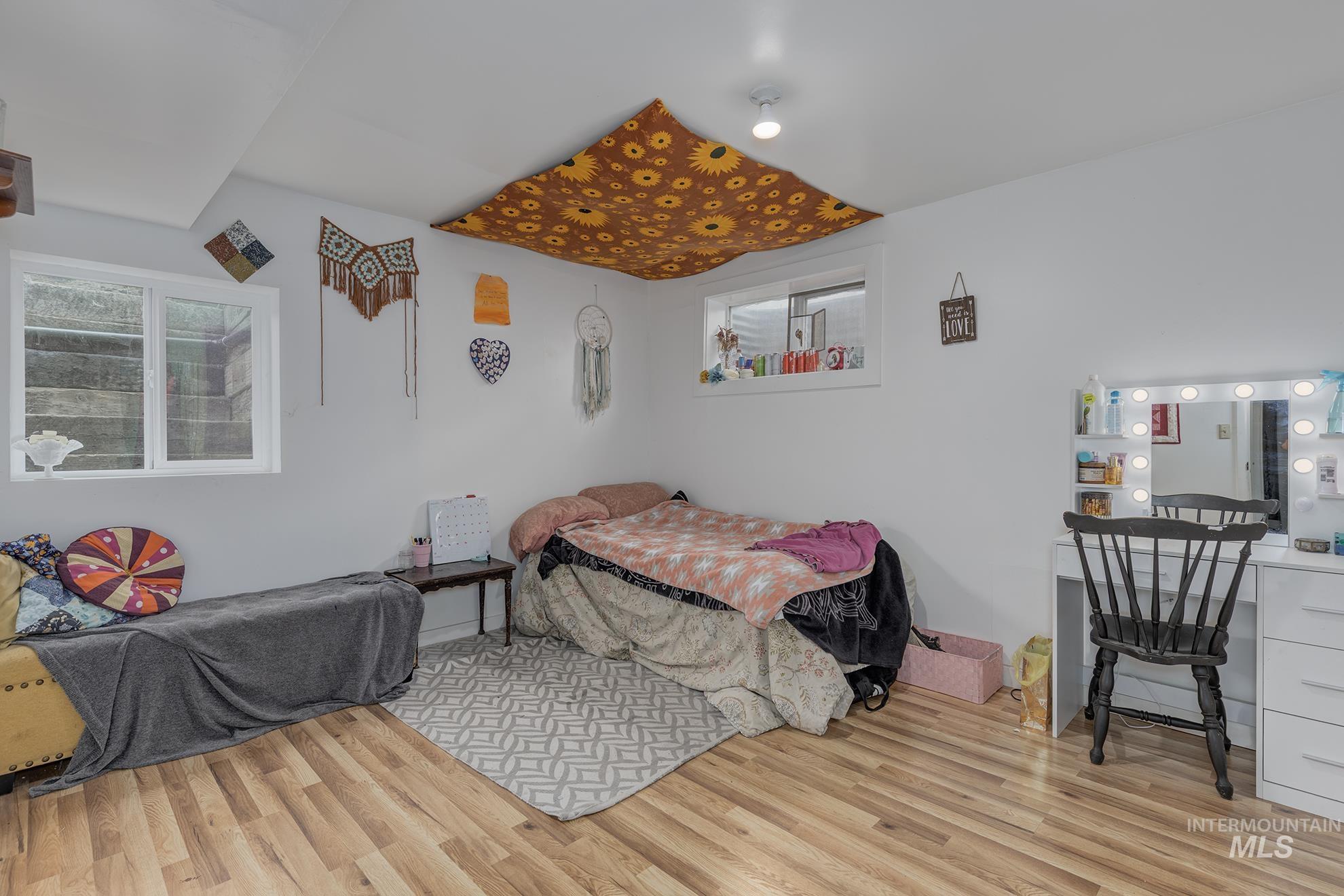 Bedroom featuring light wood-type flooring