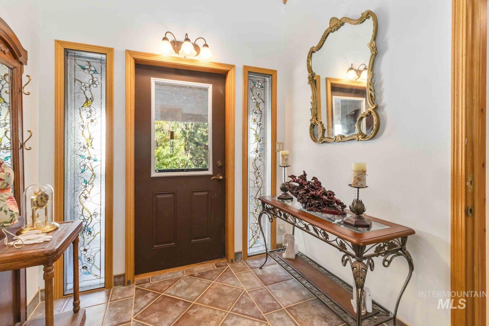 View of tiled entrance foyer