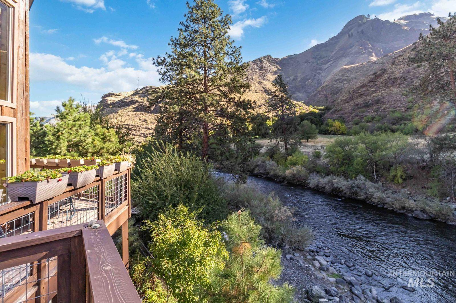 Mountain view with a large body of water