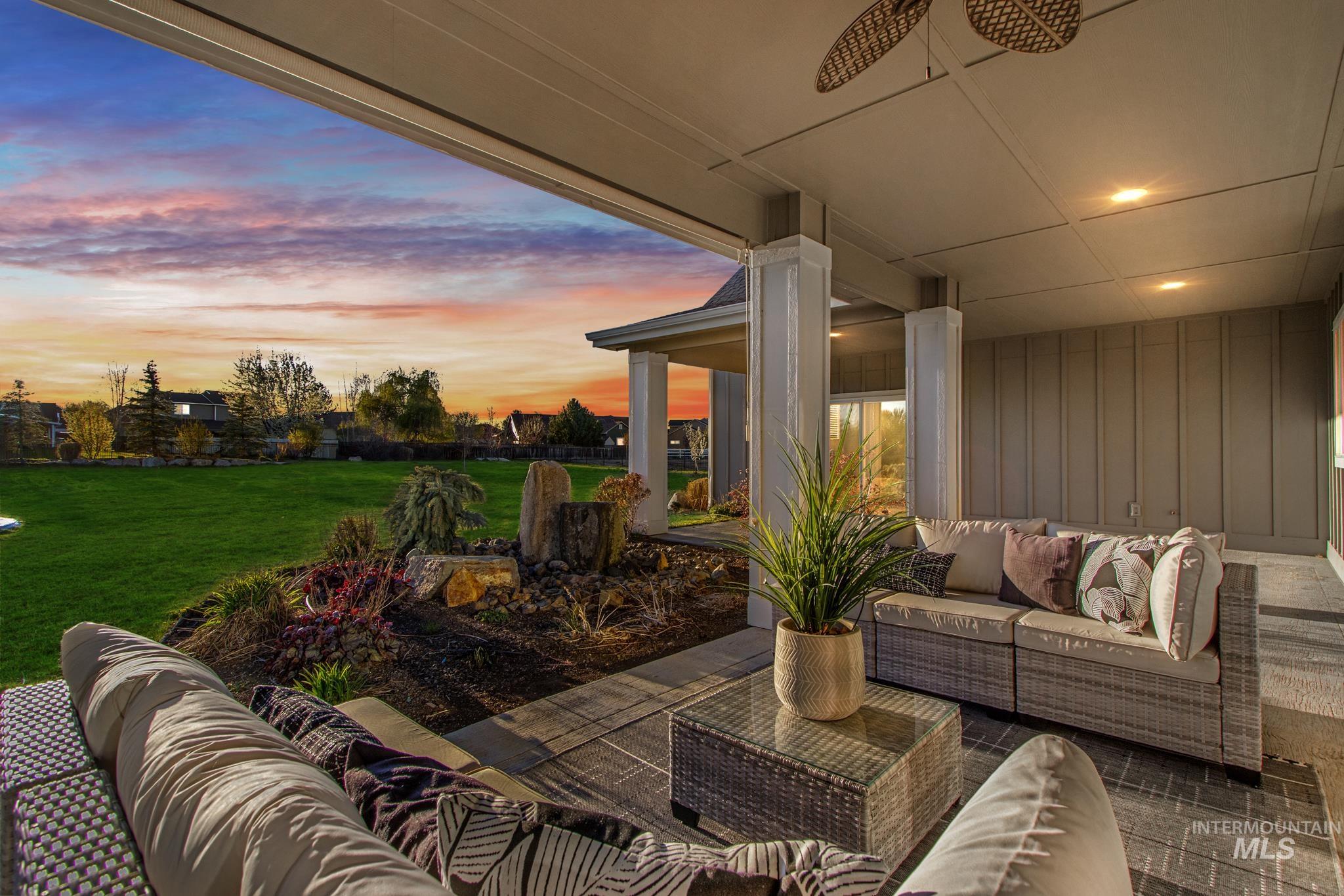 View of patio featuring outdoor lounge area
