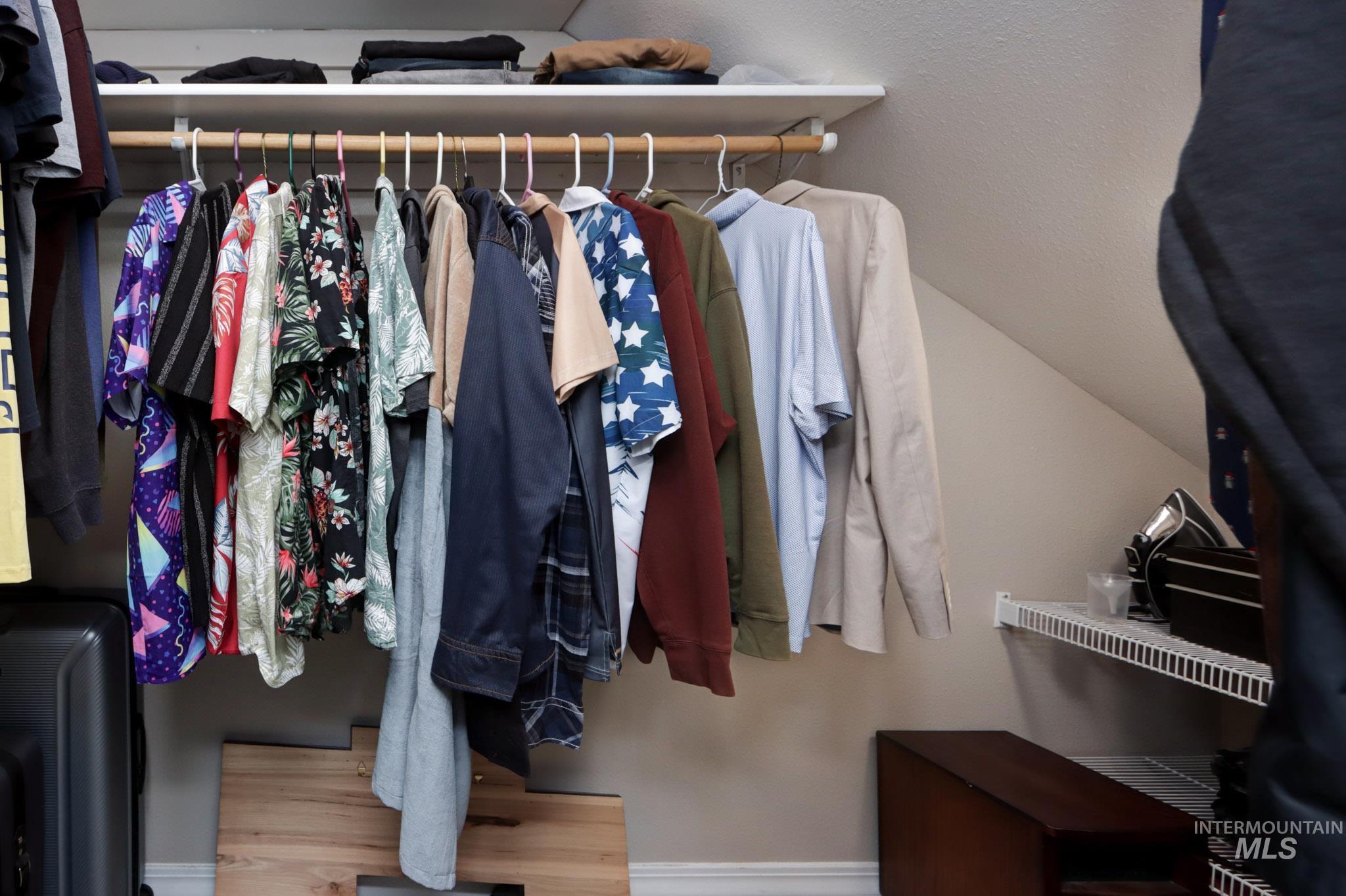 View of spacious closet