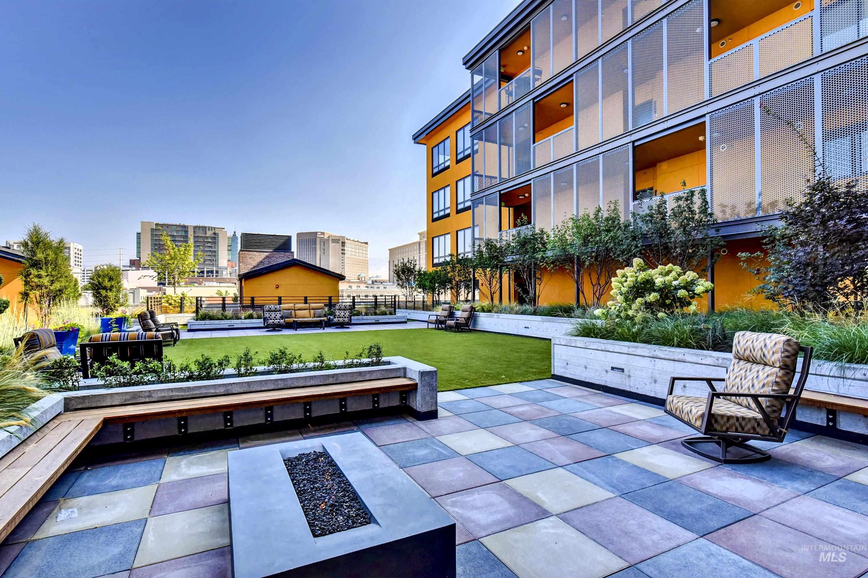 Shared common area in phase 1, fire pit