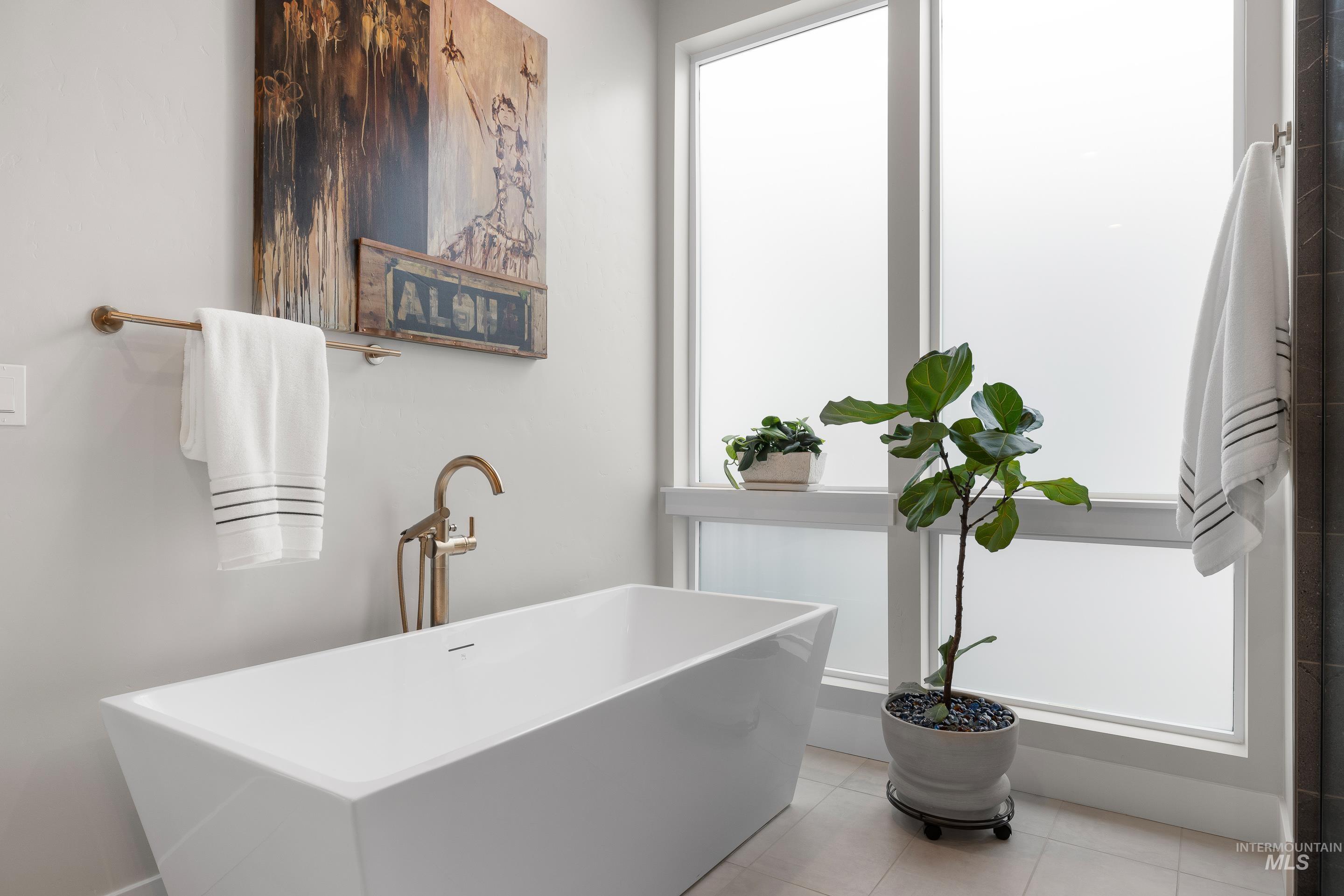 Bathroom featuring a freestanding bath