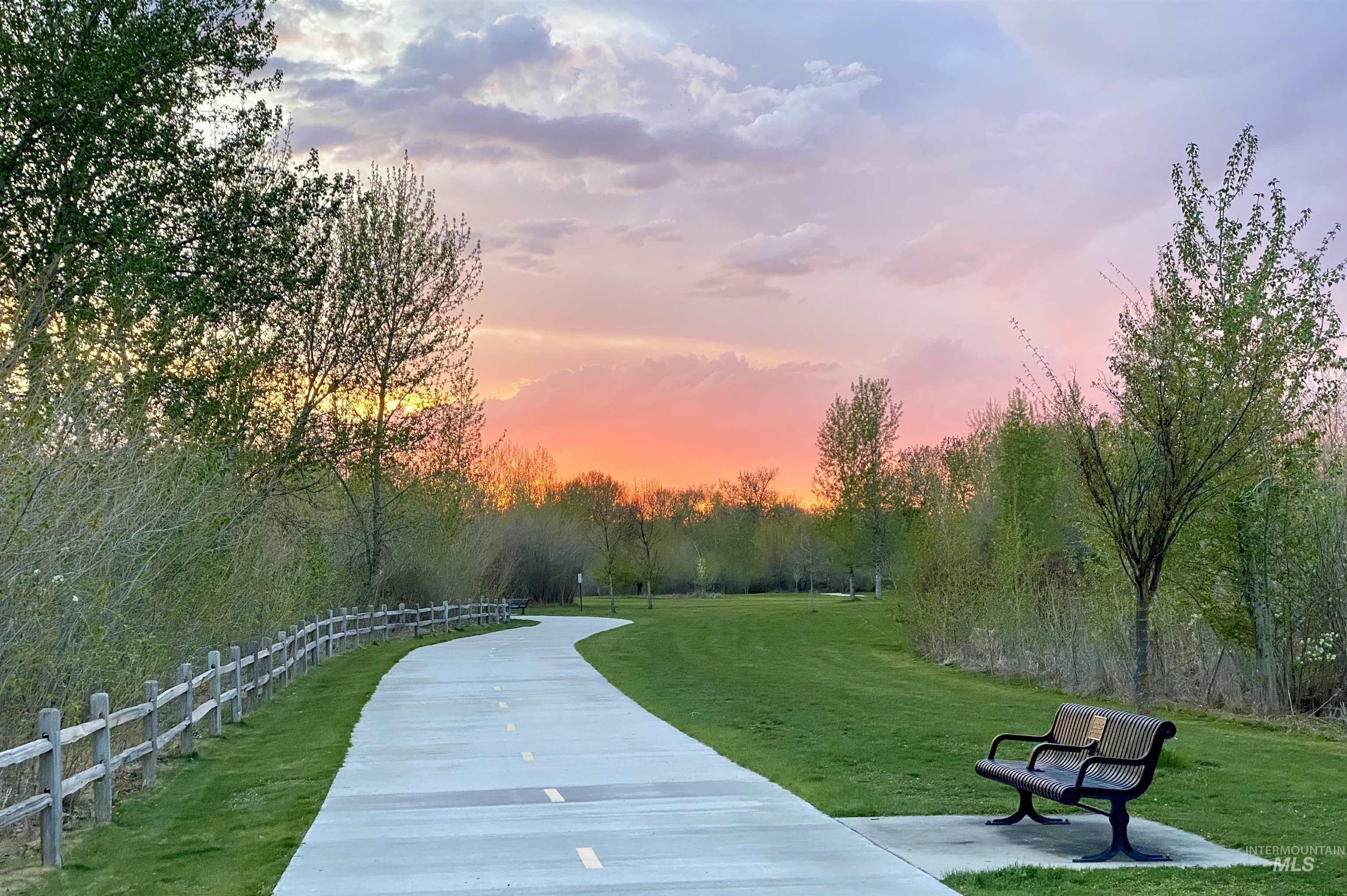 View of the Boise River Greenbelt which stretches for over twenty-five miles through Boise, connecting parks and natural areas from Lucky Peak to Eagle. And it's right outside your door!