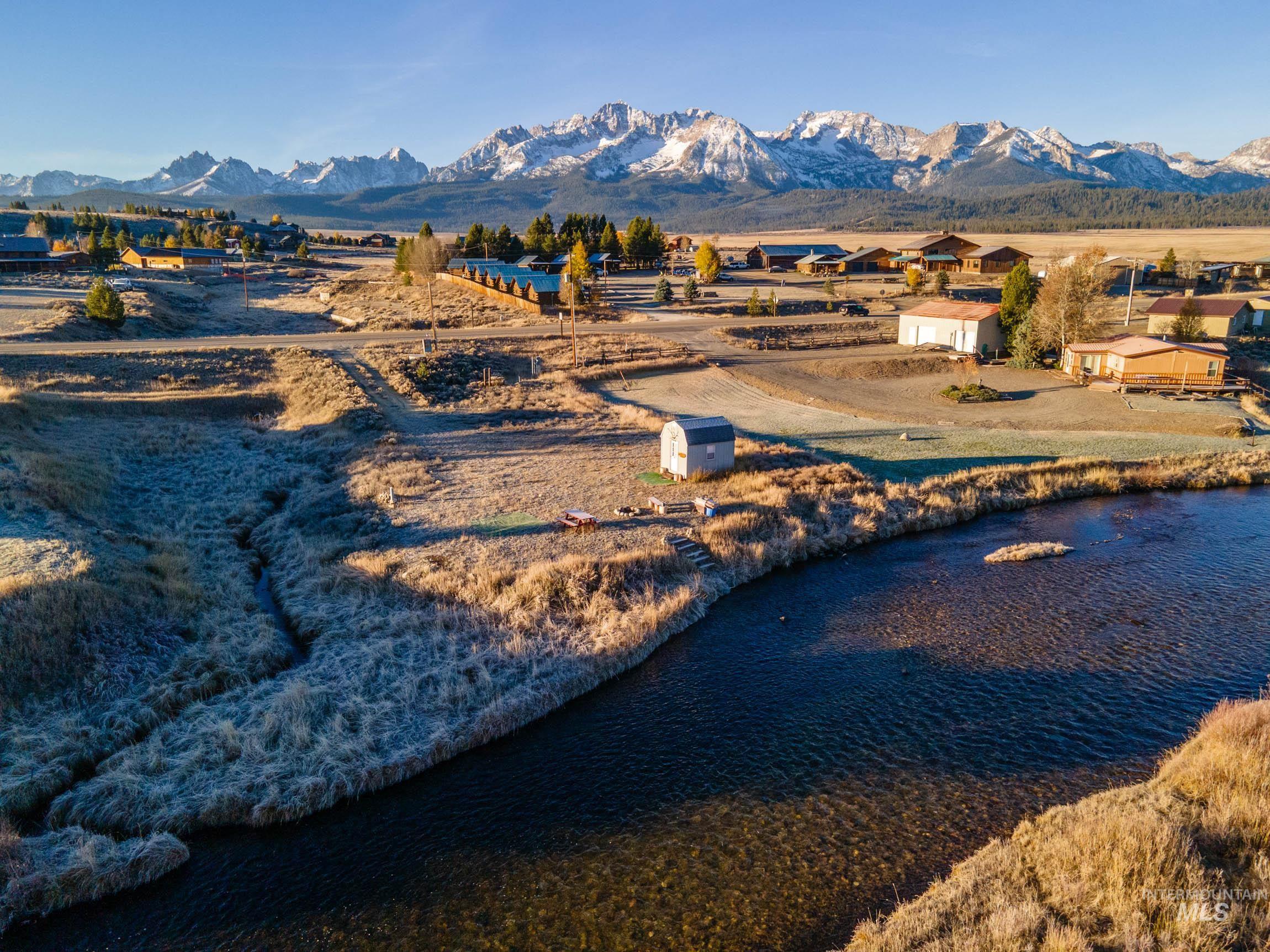 View to South  NoName Creek flows on east side of lot