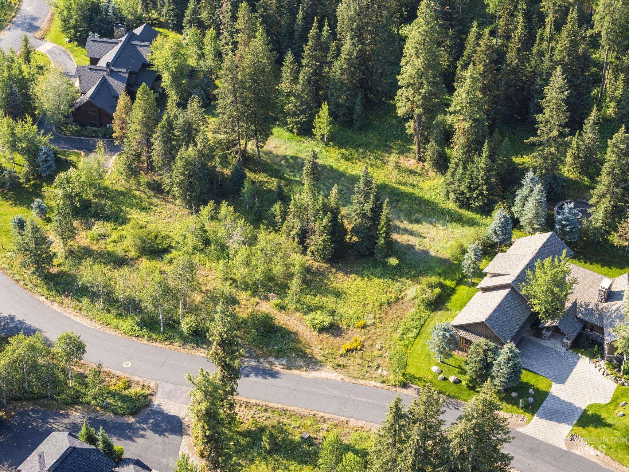 Aerial view of property's location