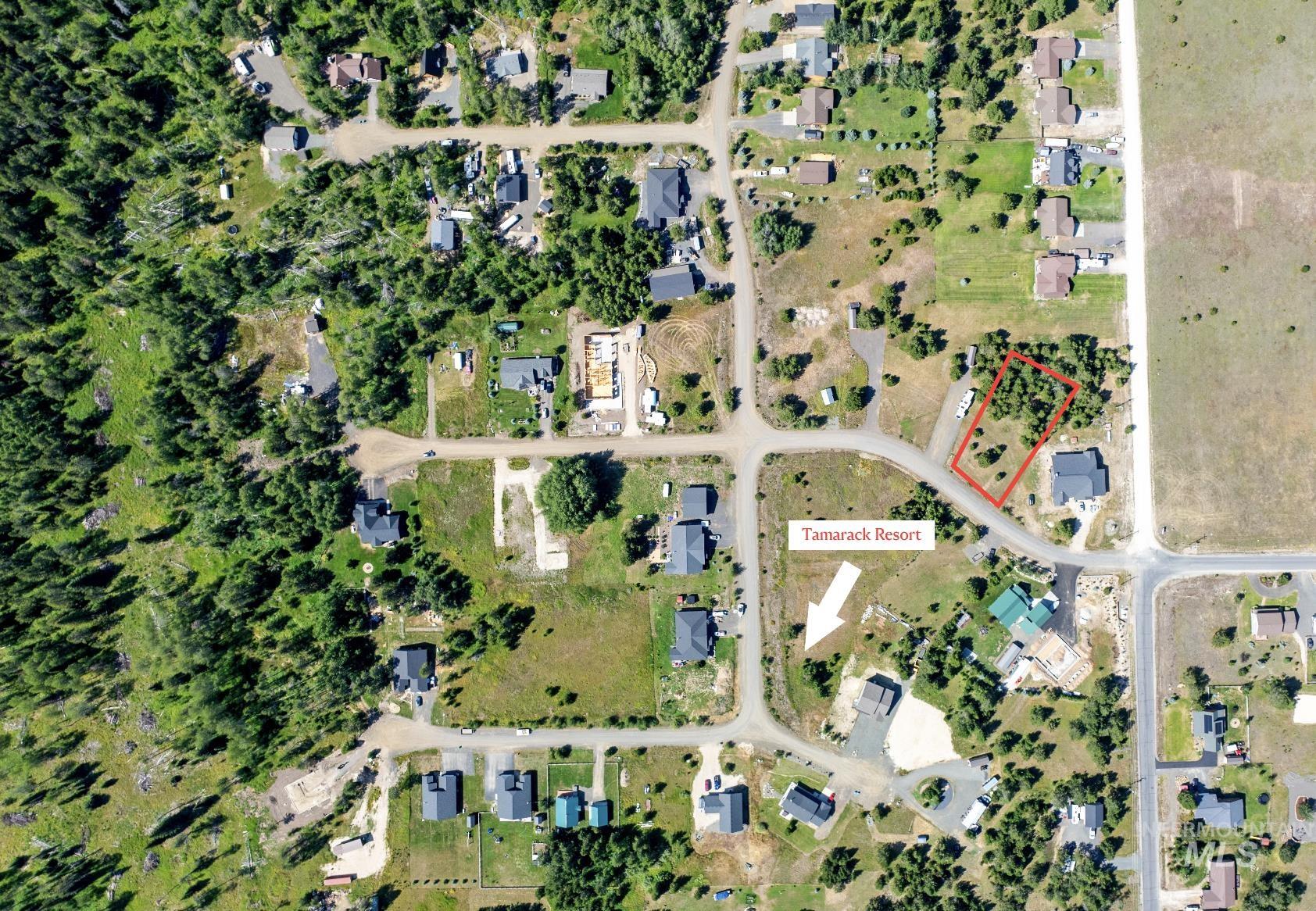 Map of property location featuring property parcel outlined