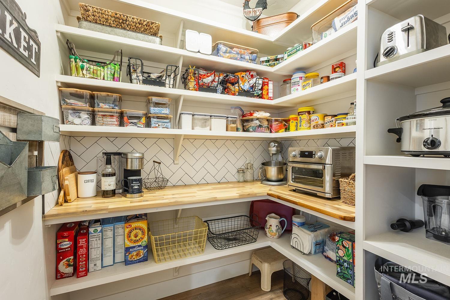 View of storage area