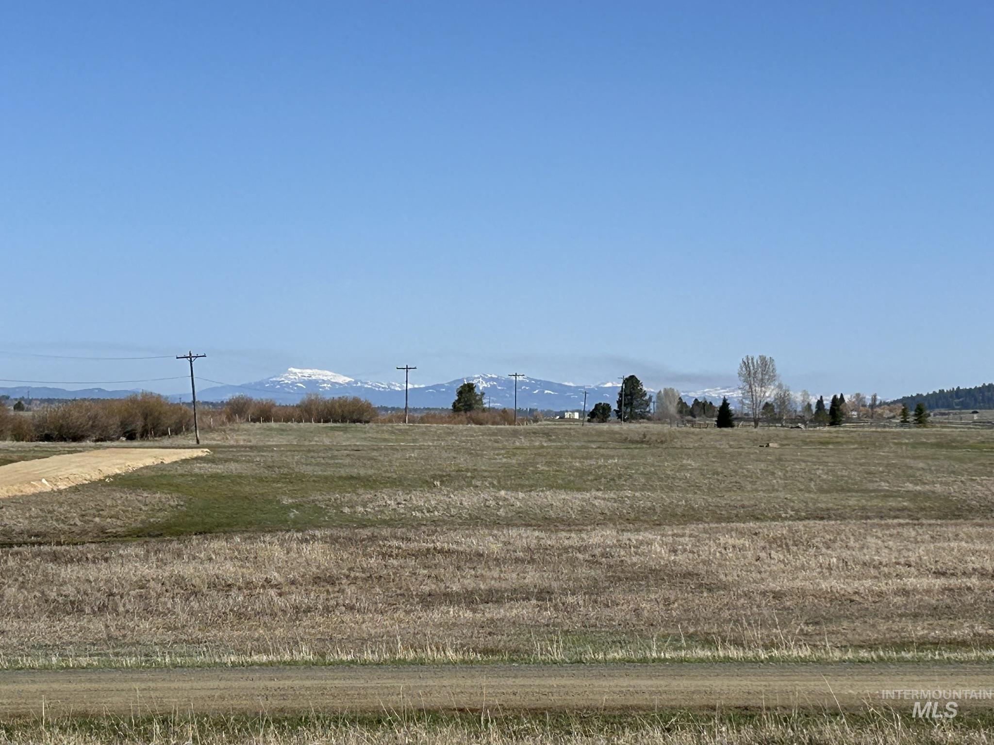 View of yard with a rural view