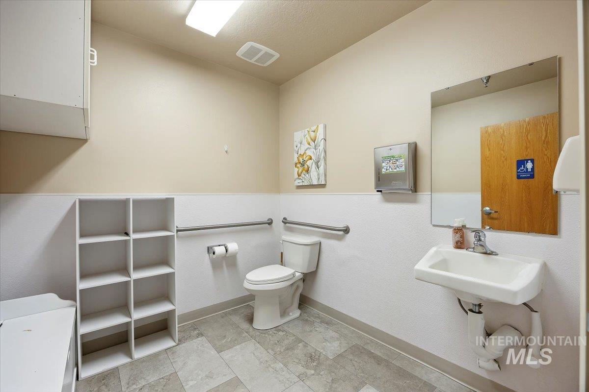 Bathroom with toilet and a sink