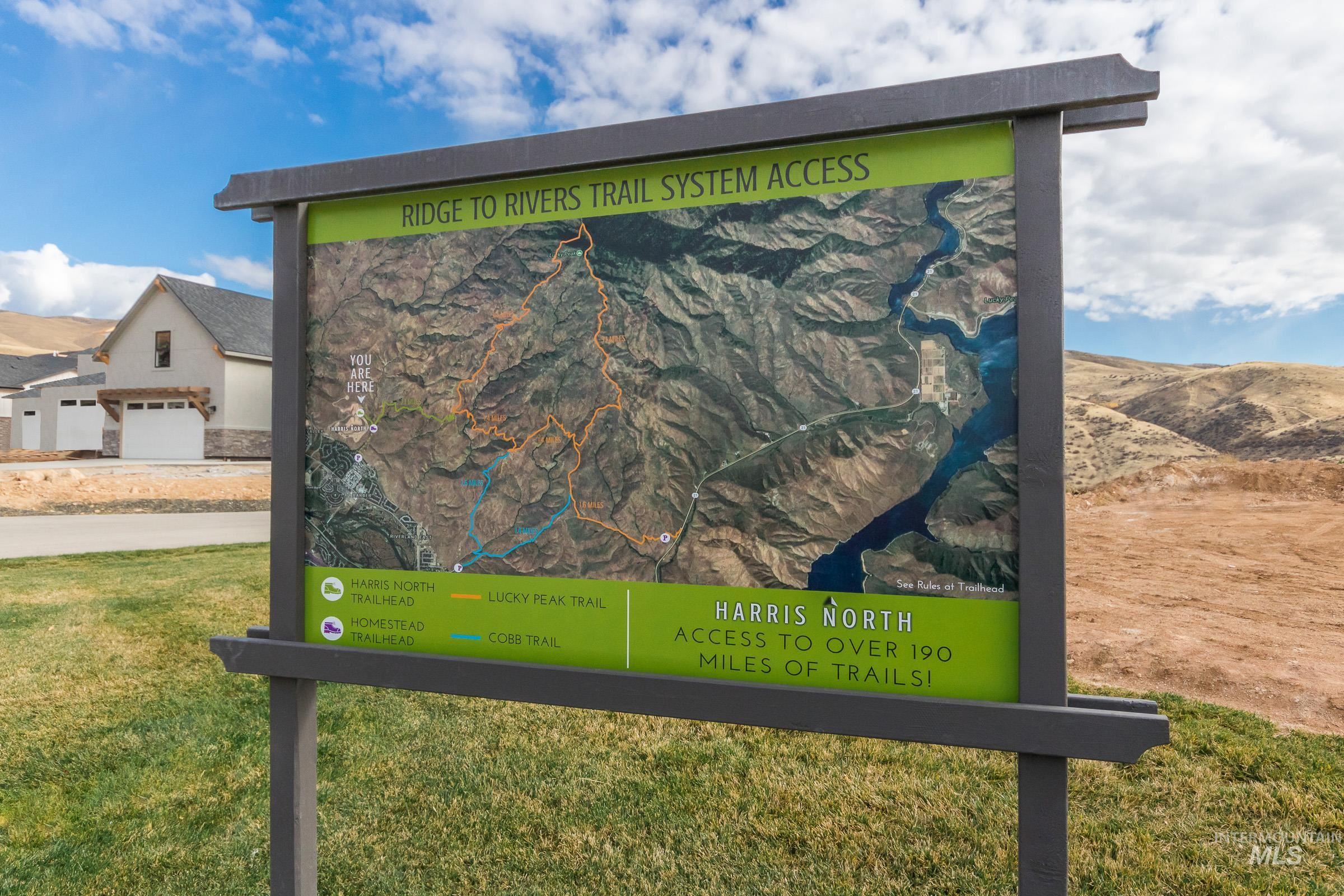 Exterior view of a mountainous background