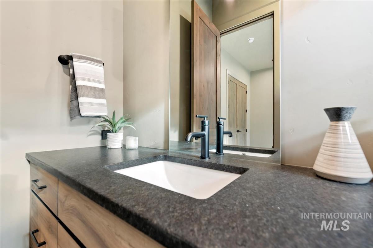 Bathroom featuring vanity