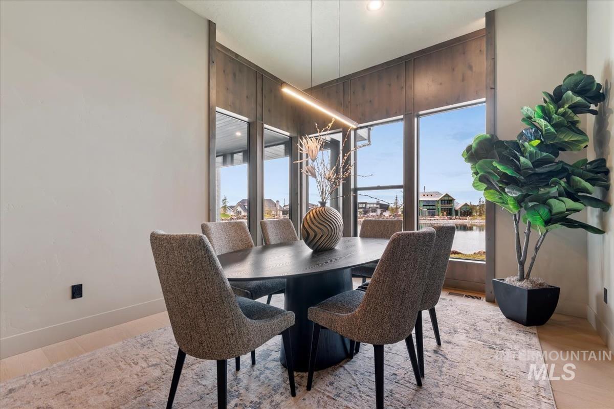 Dining area featuring baseboards