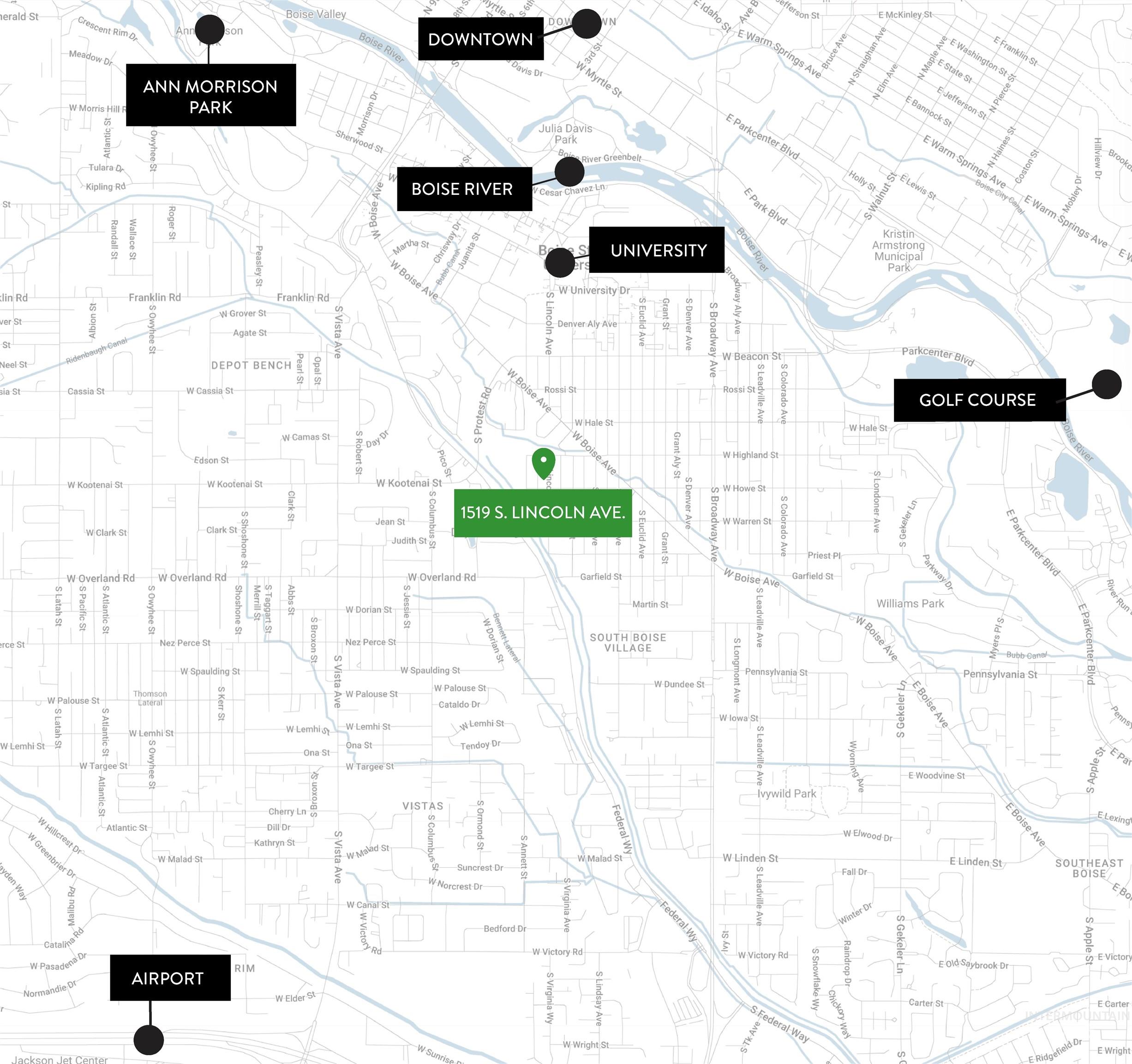 Map of property with streets / nearby areas