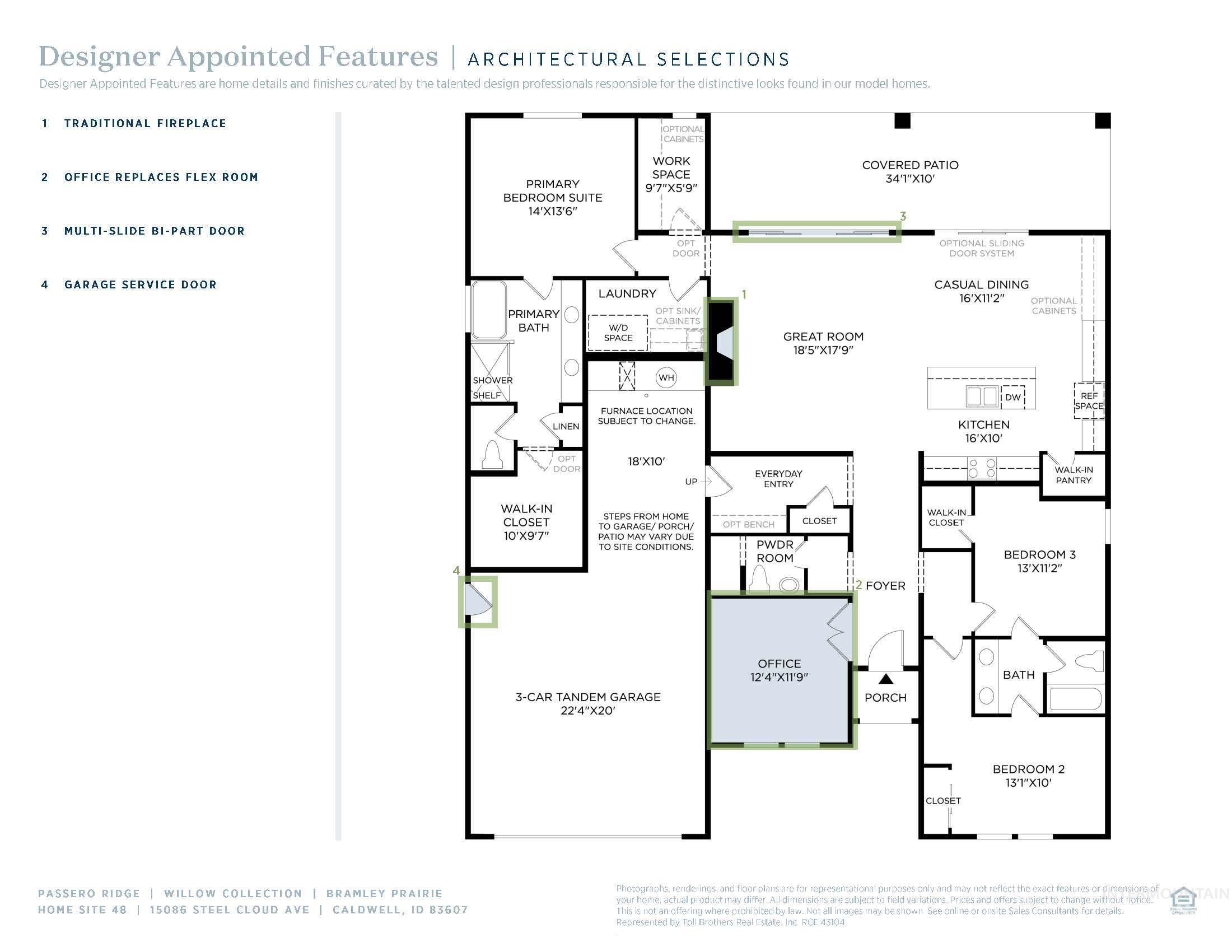 View of floor plan / room layout