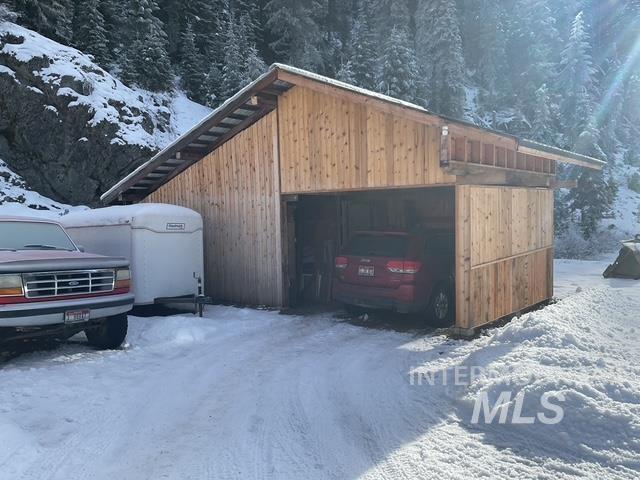 View of snow covered structure