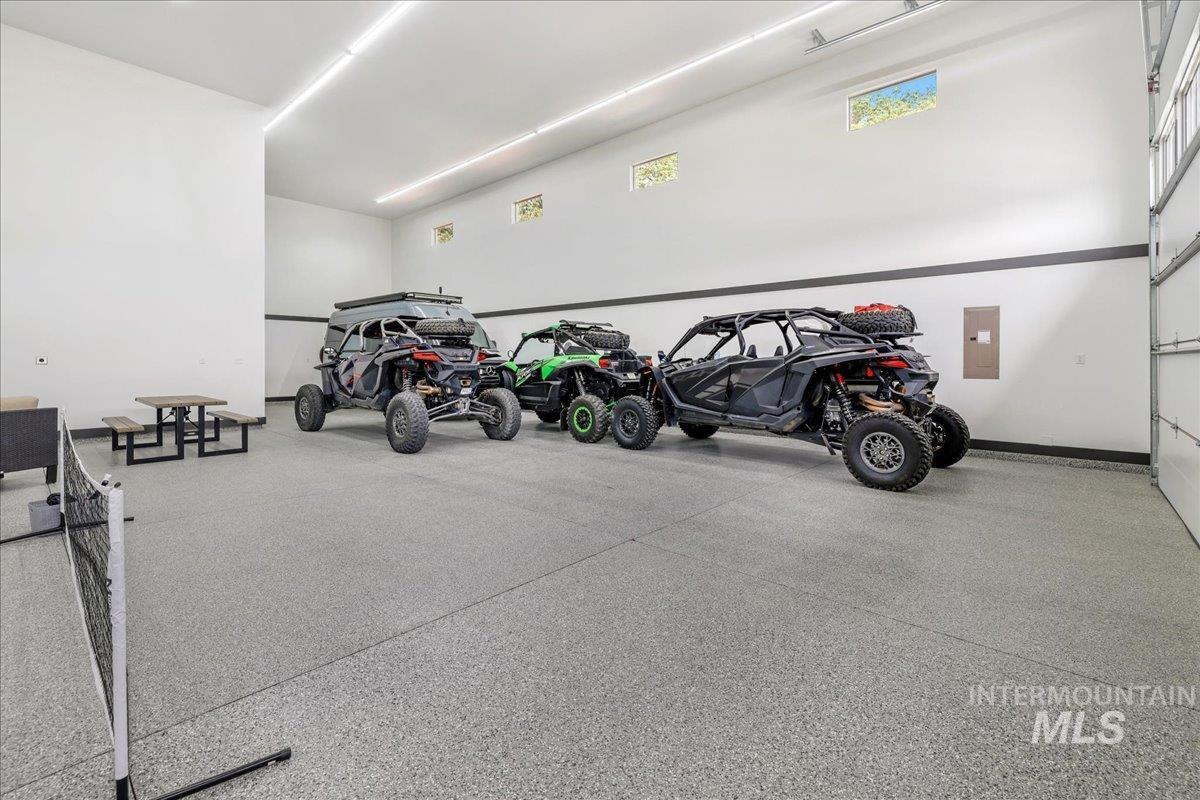 Garage with electric panel