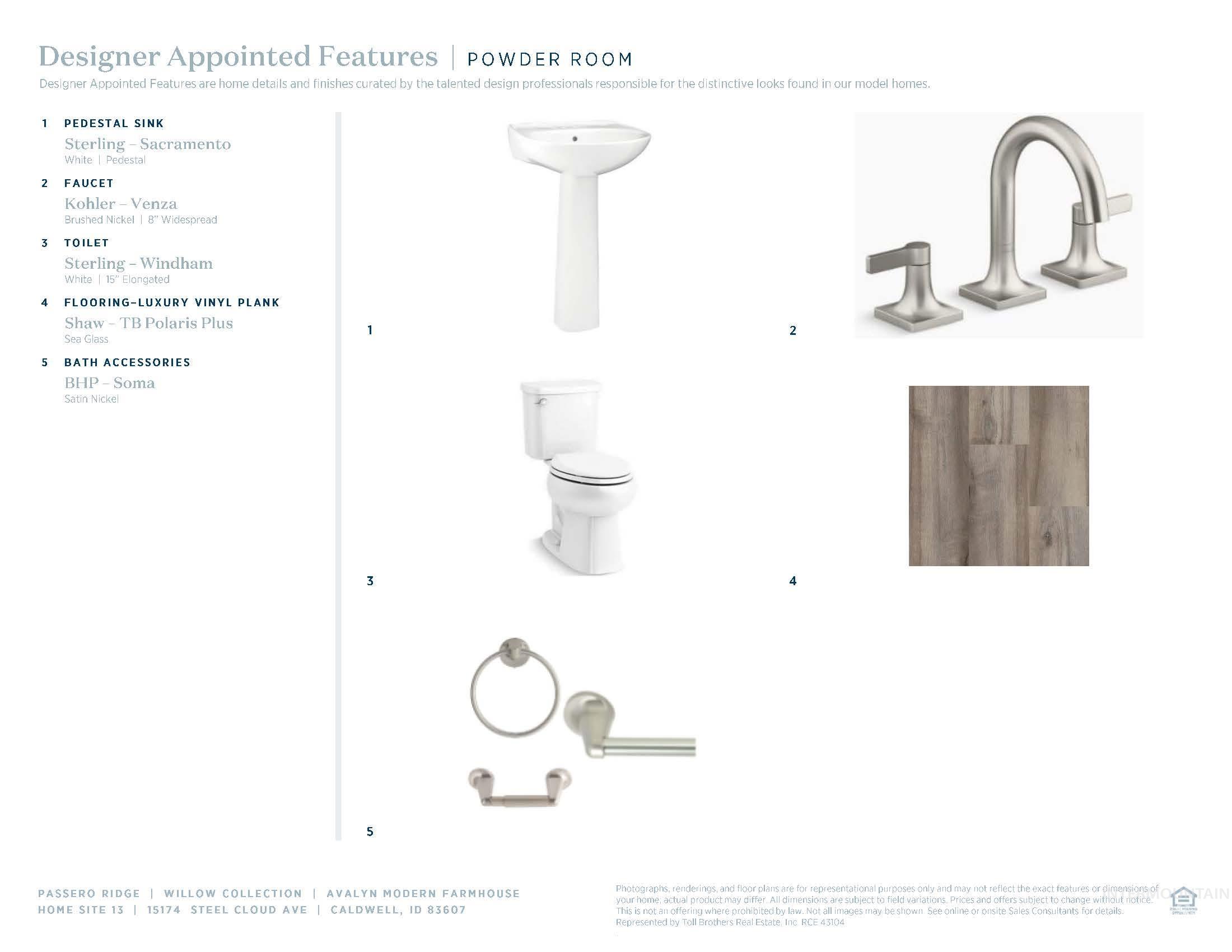 View of marketing collateral with multiple images