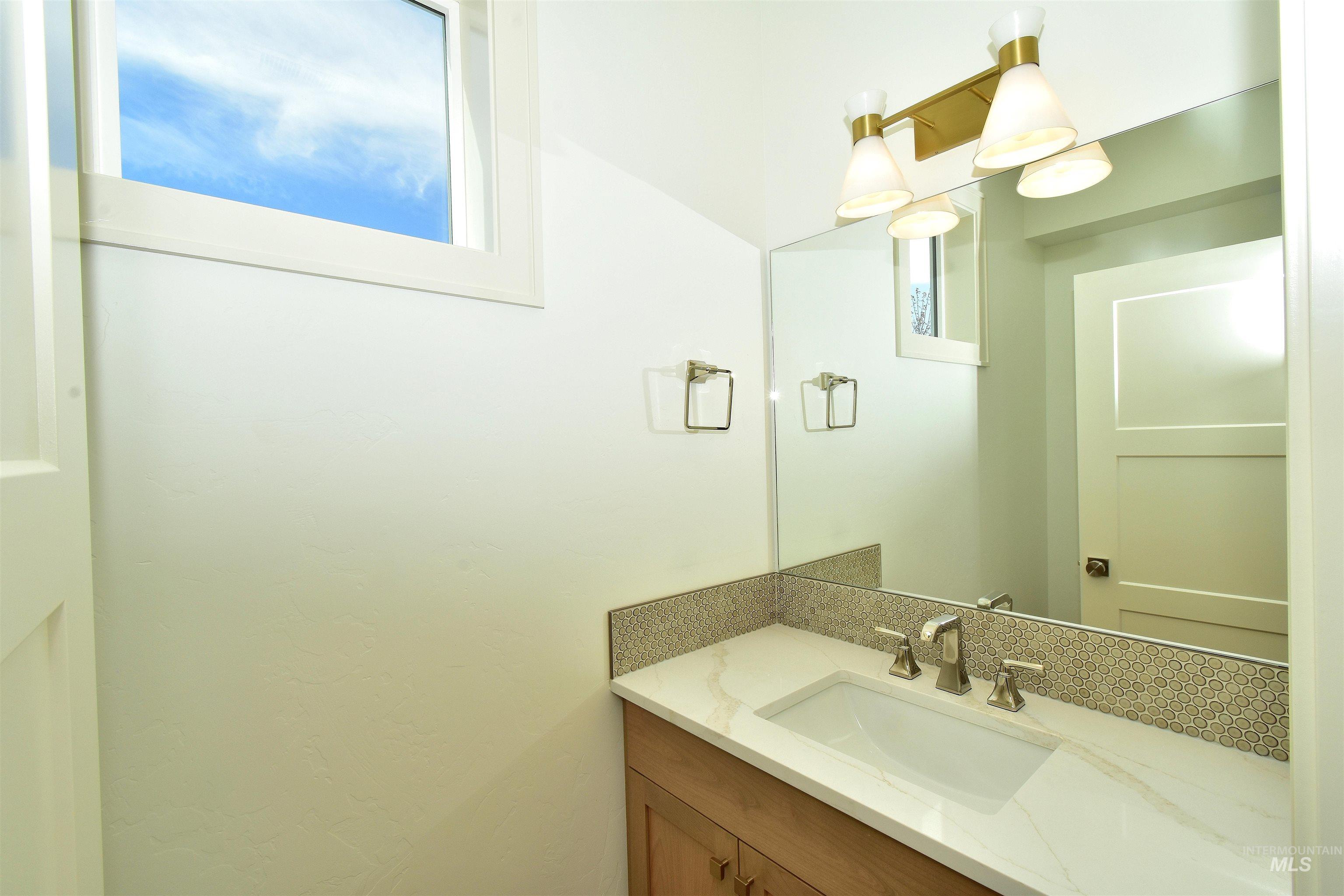 Bathroom featuring vanity