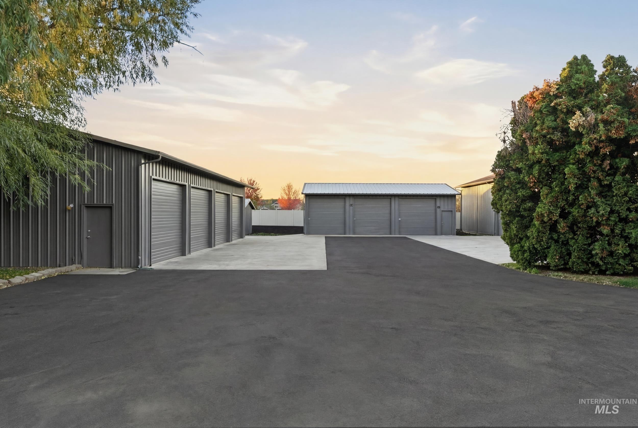 7000+ sqft detached, insulated, heated, plumbed shop space.