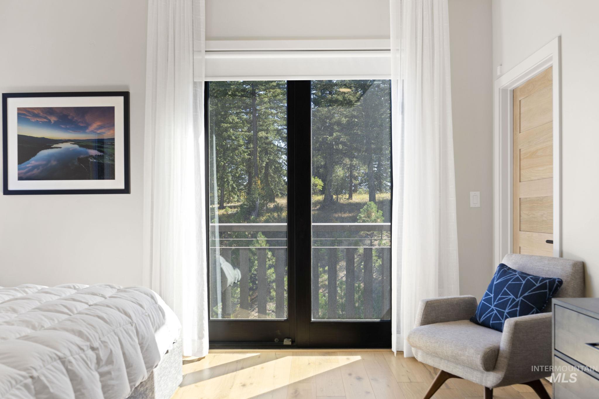 Bedroom featuring light wood-style floors