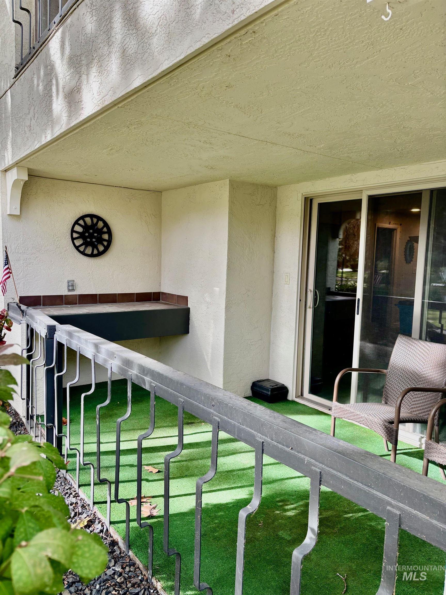 Exterior view of stucco siding