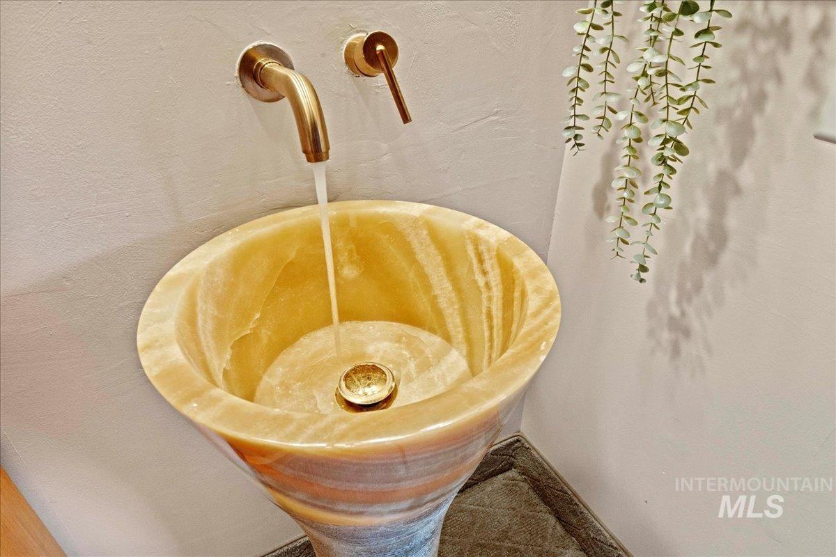 Detailed view of a sink