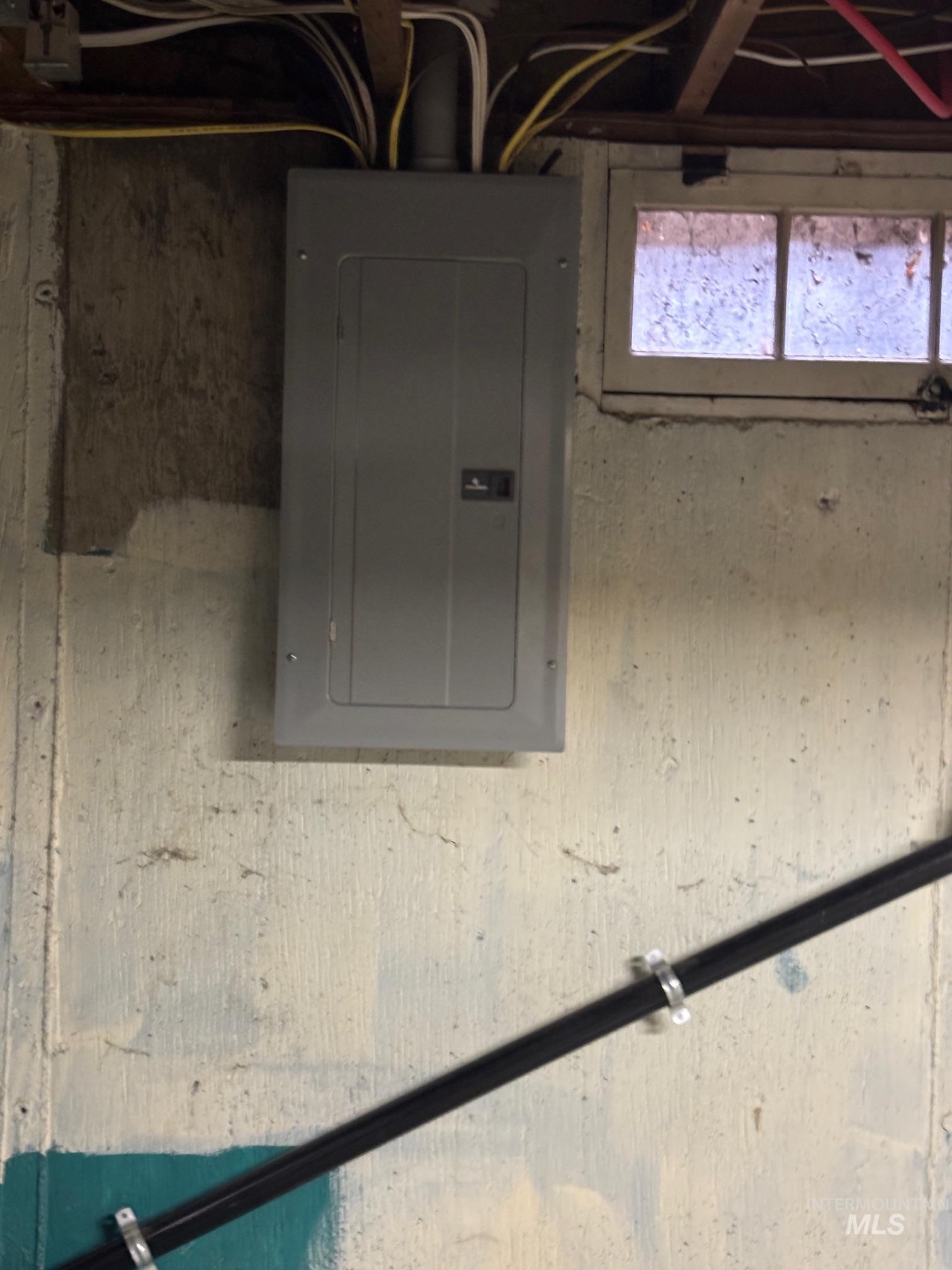 Utility room with electric panel