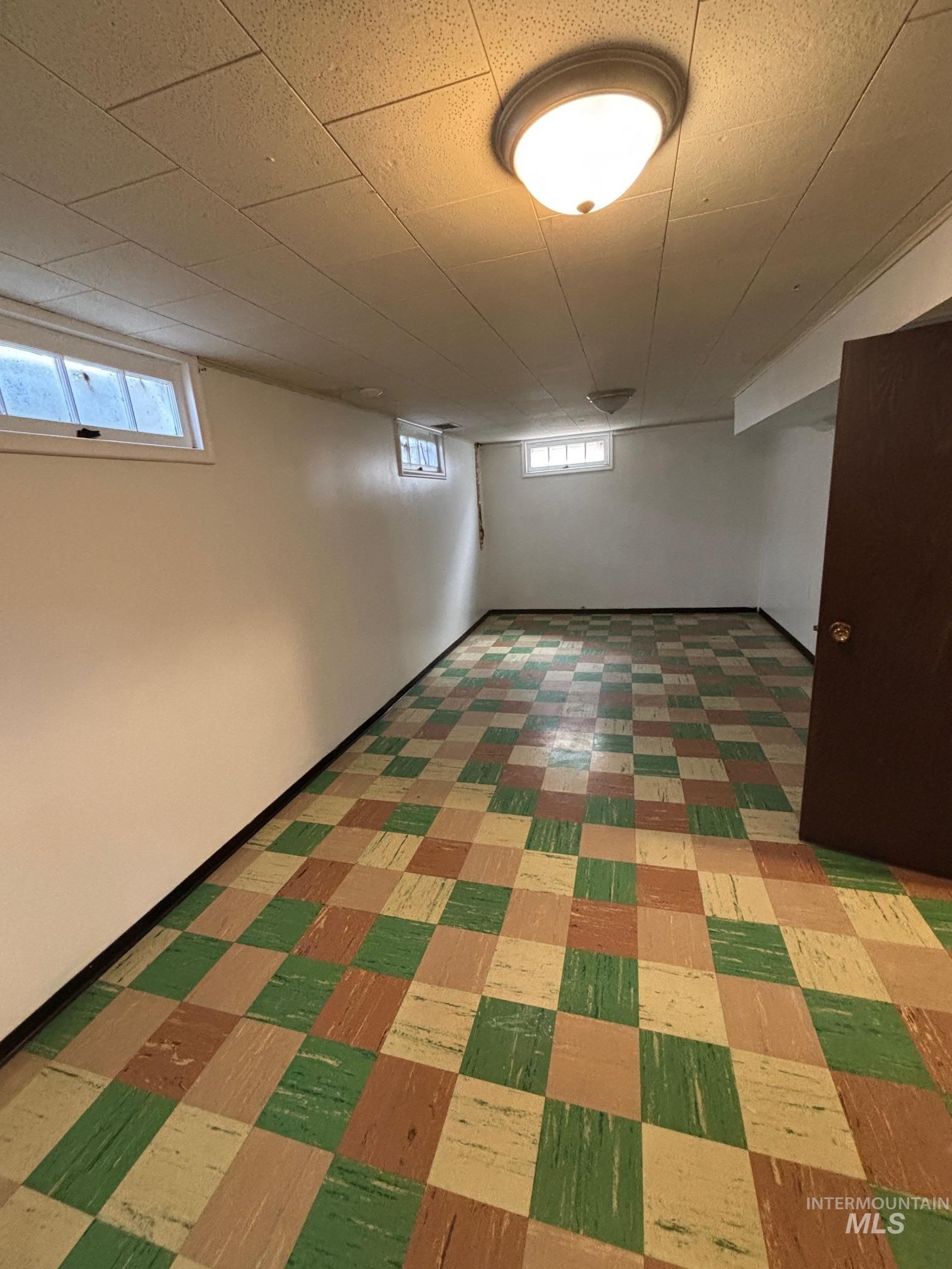 Basement with plenty of natural light