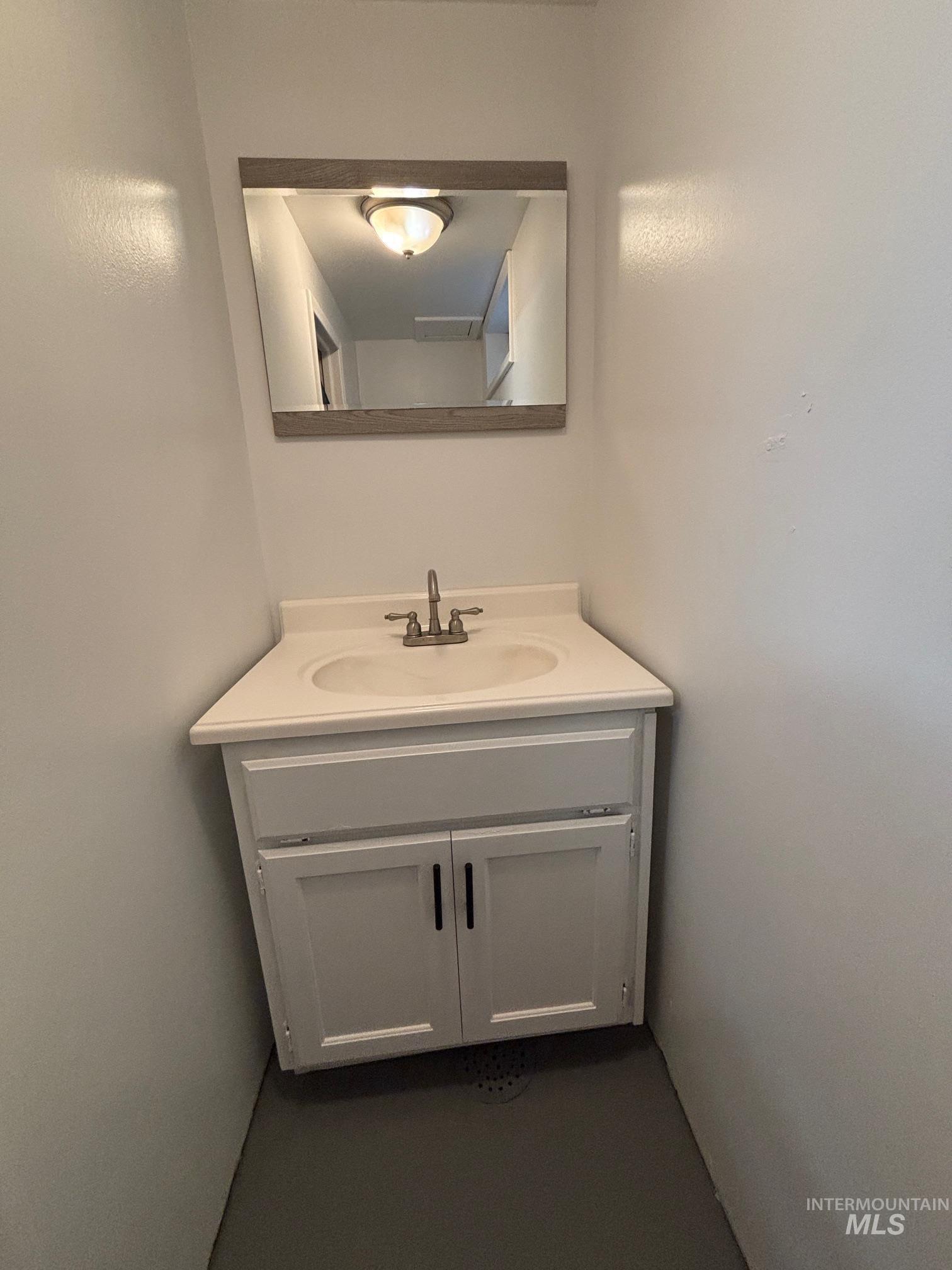 Bathroom featuring vanity