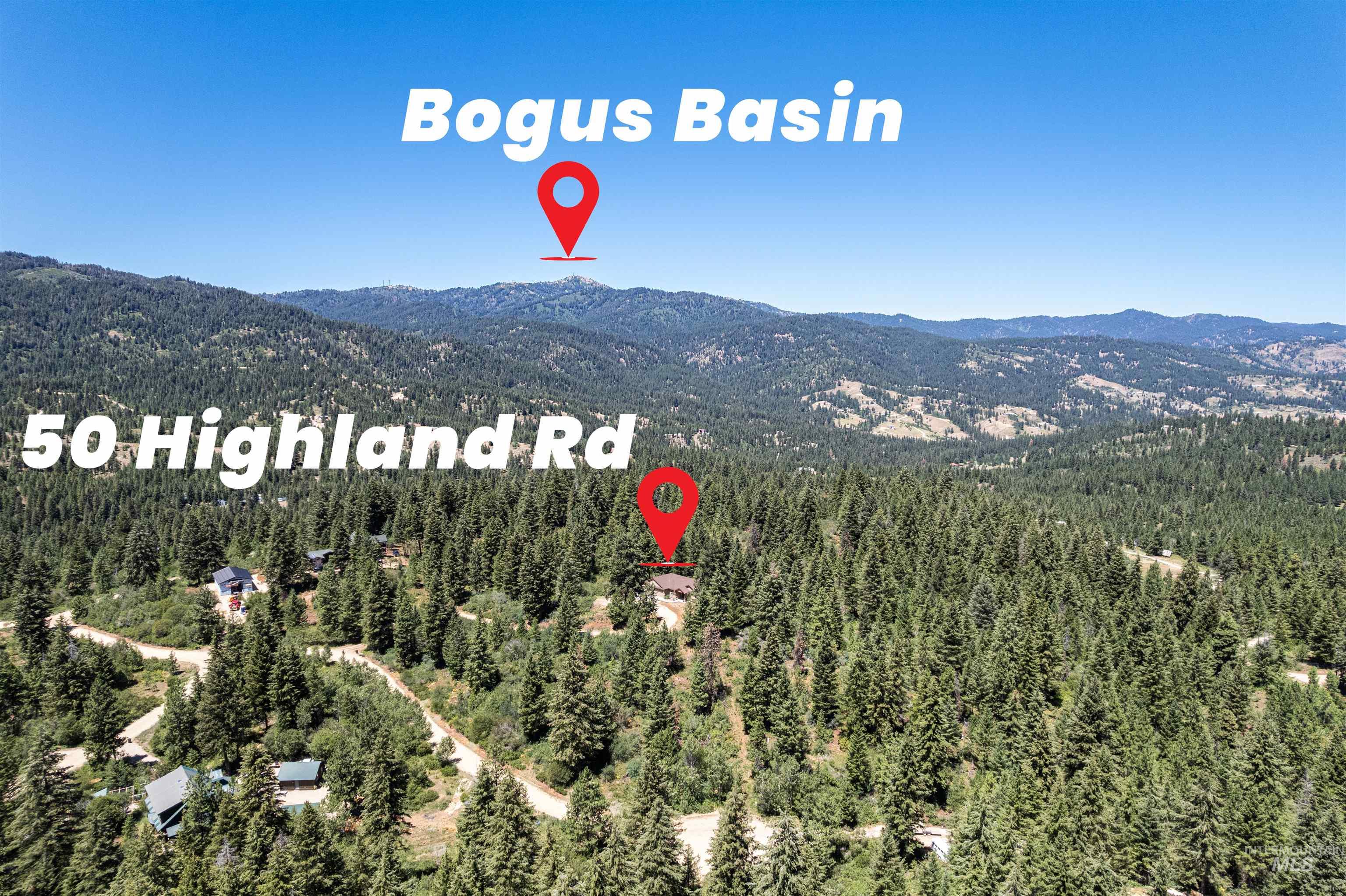 Drone / aerial view of mountains