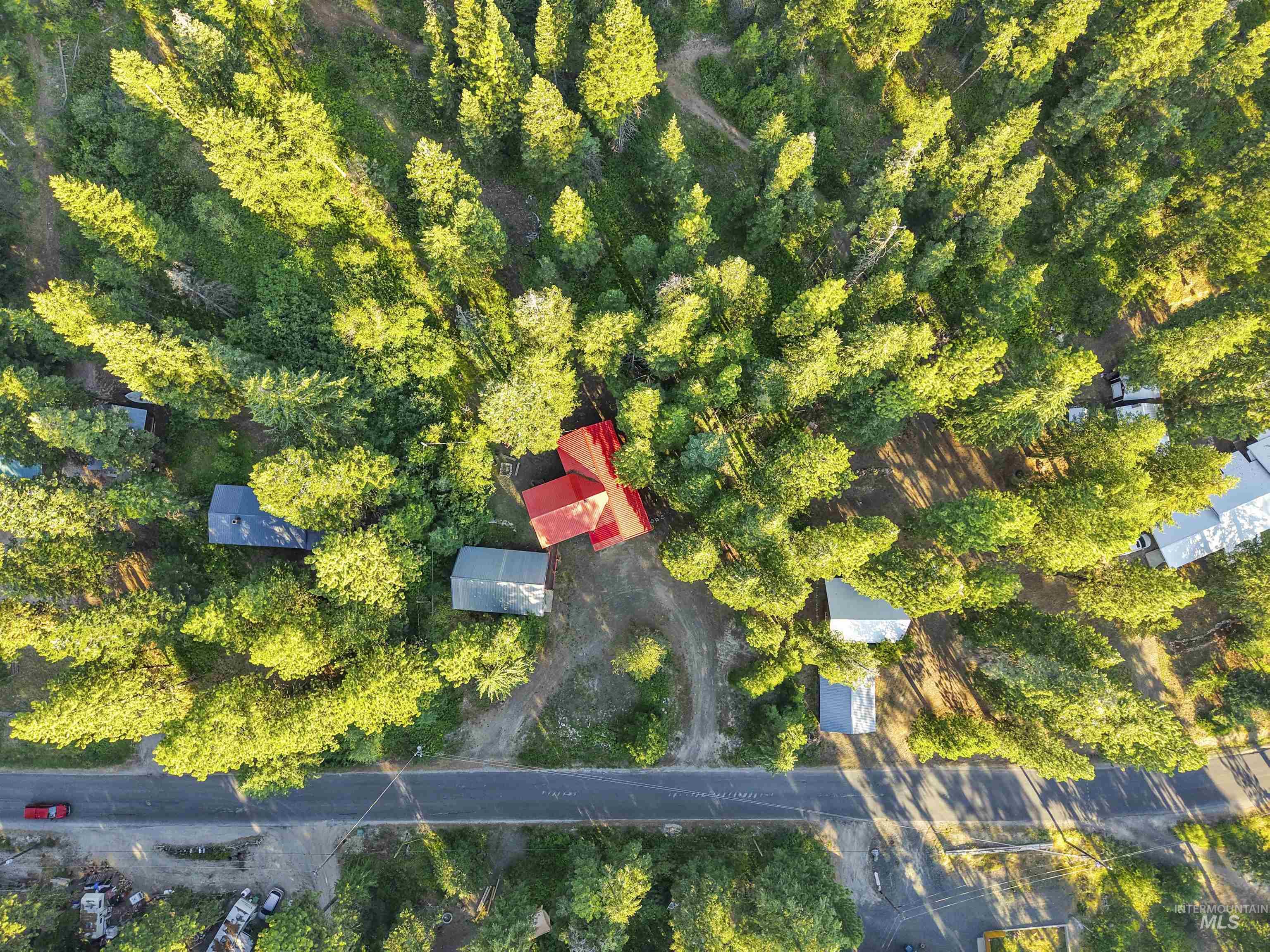 Aerial view of property's location