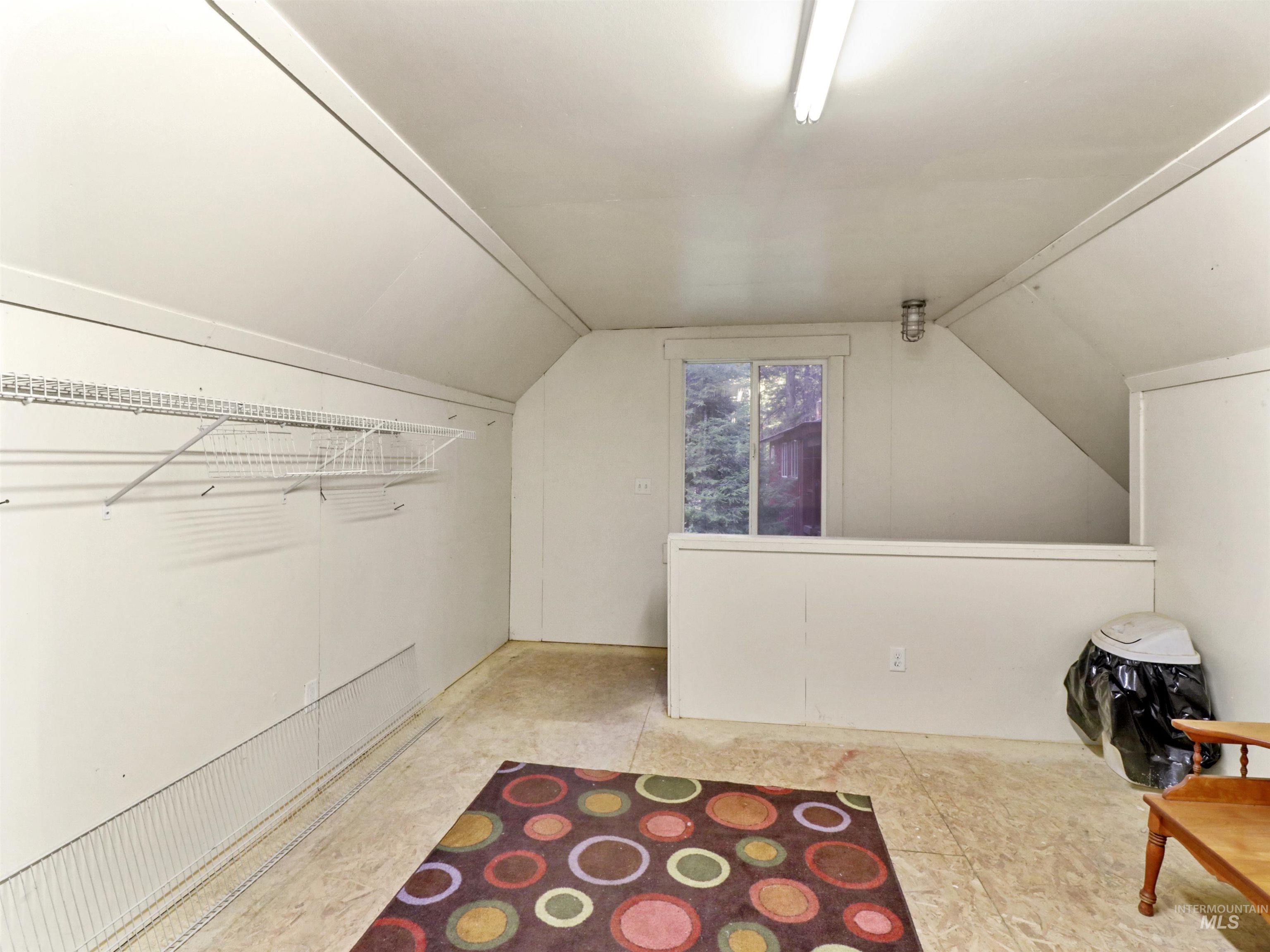 Additional living space with lofted ceiling