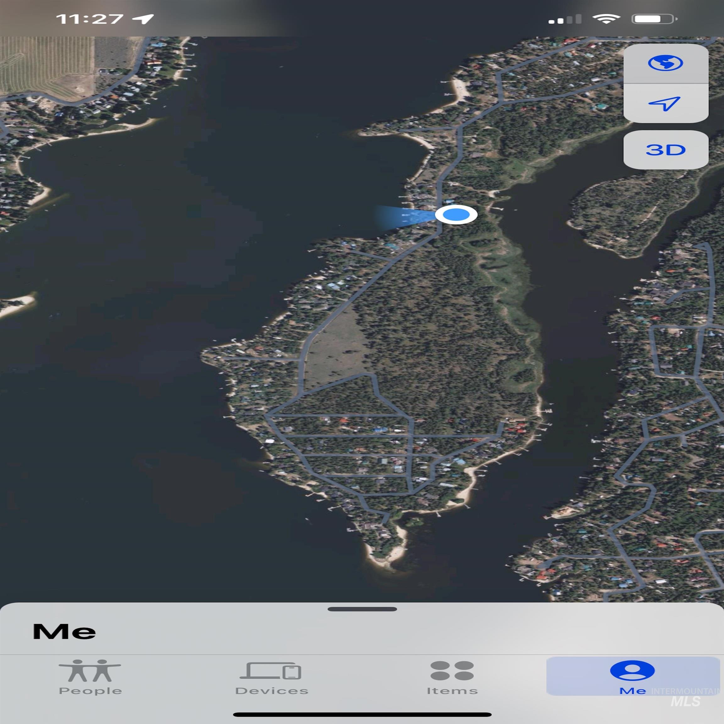 Aerial overview of property's location