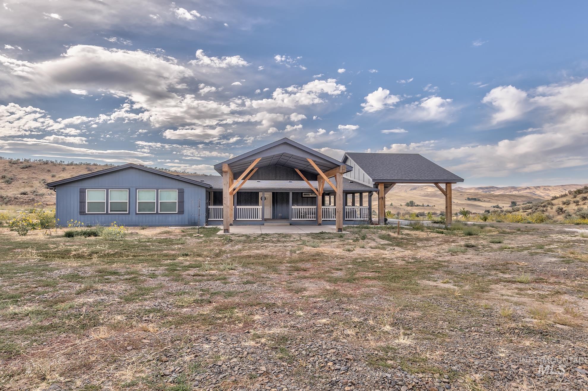 View of front of house featuring a patio area