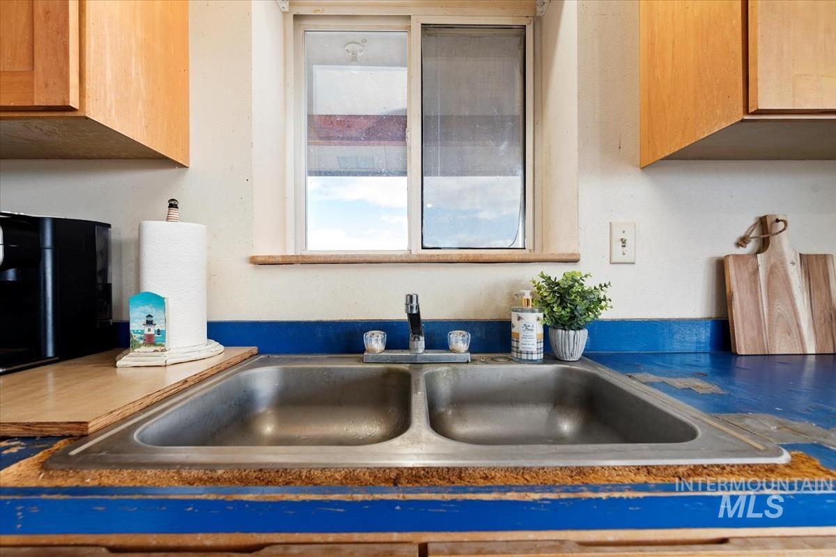 Kitchen view of a sink