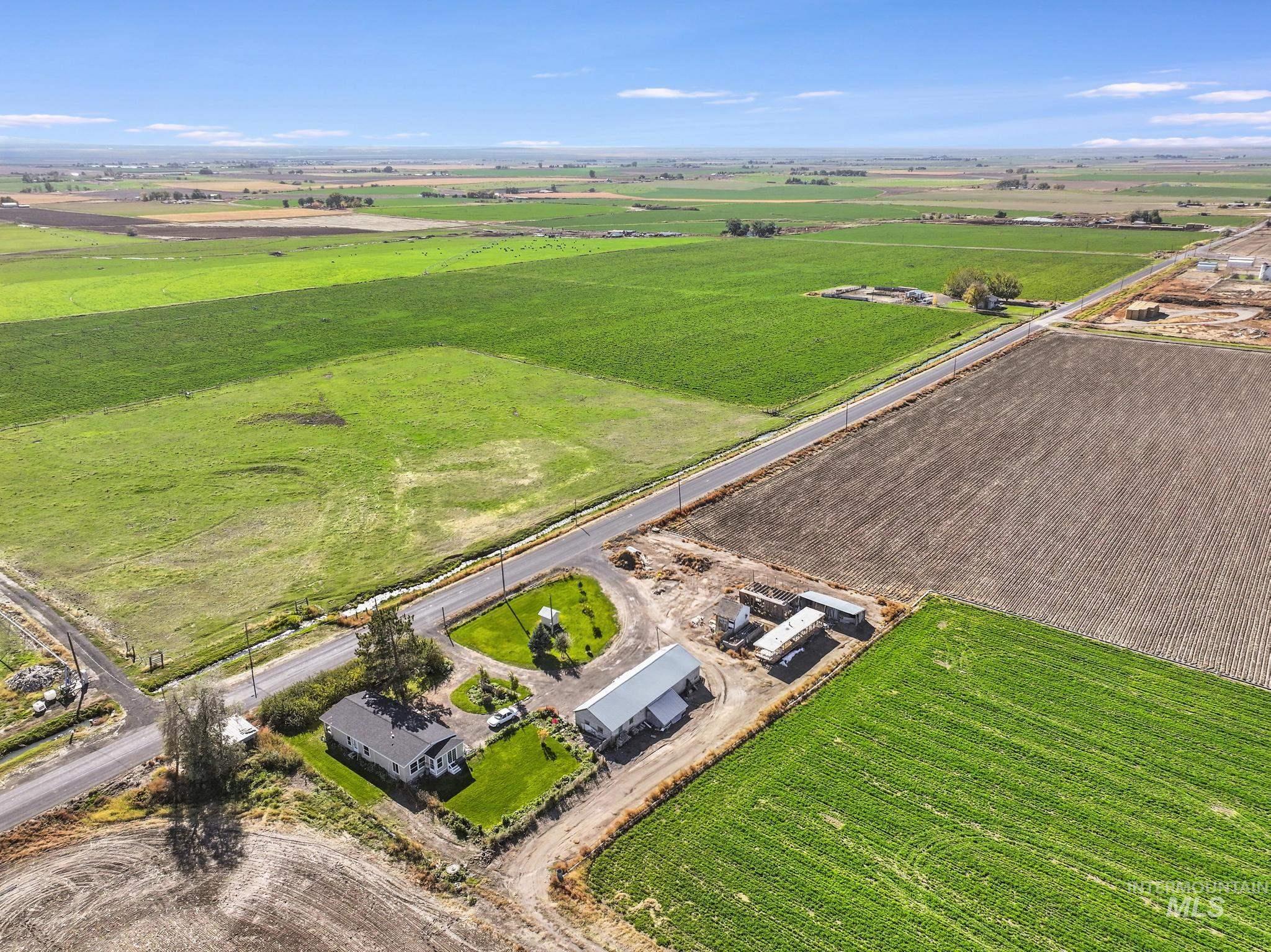 View of rural area with farmland